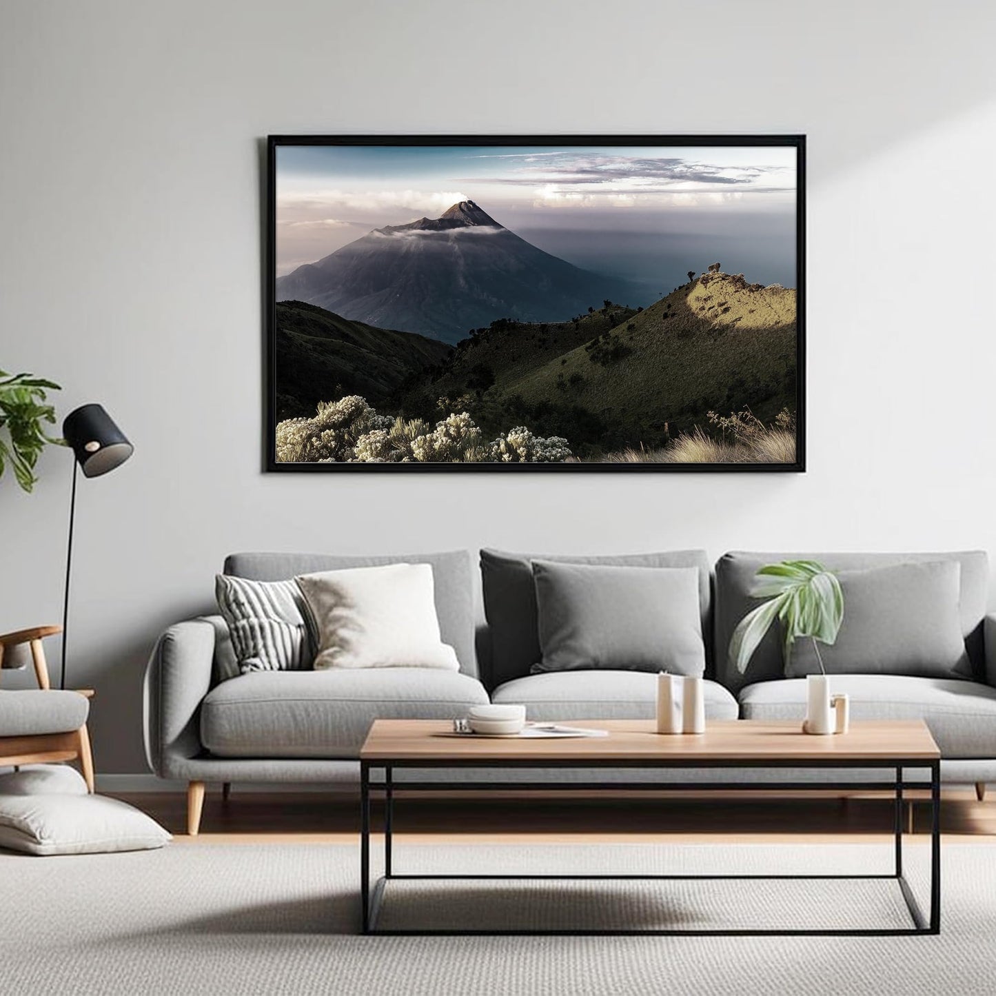 Fisnish 27x40 Poster Frame Black, 27x40 inch Movie Poster Frame with HD Plexiglass Durable and Scratch-proof for Horizontal or Vertical Wall Mounting, 1 Pack