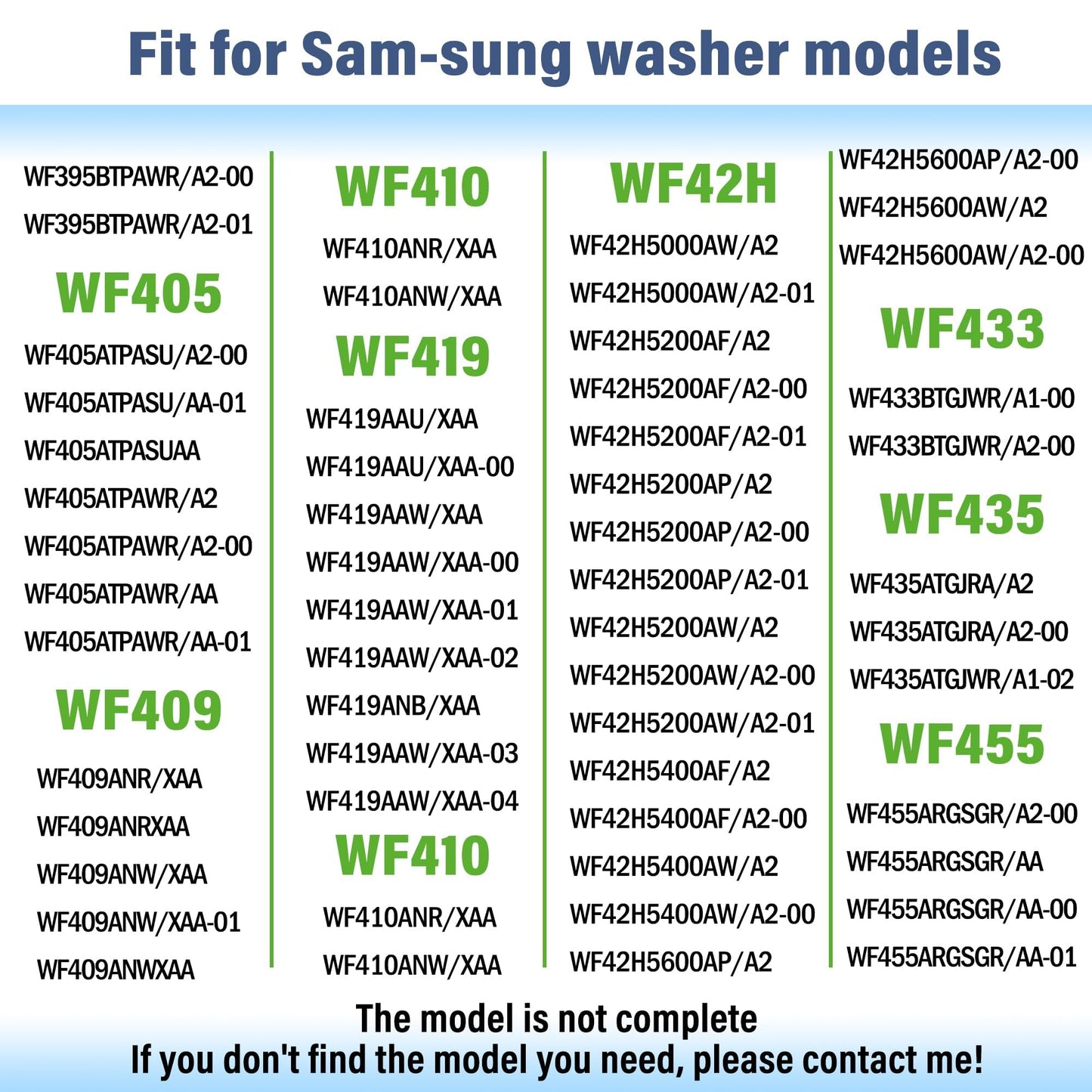 Semzohc Washer Shock Absorber Compatible with Sam-sung WF42H5000AW/A2 WF42H5200AFA2 WF42H5200APA2 WF42H5200AWA2 WF42H5600AWA2 WF45K6500AVA2 WF45K6500AWA2 WF45M5500AWA5 WF50K7500AVA2 WF50K7500AWA2