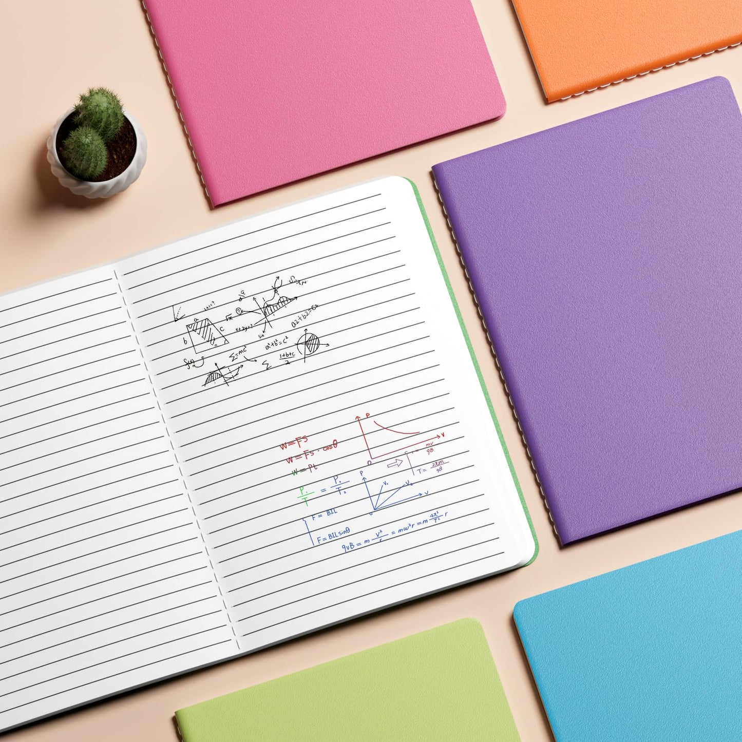 XYark Large Colorful Notebook Journals Bulk, College Ruled, Lined Paper, 8.5x11 inch, 60 Pages, Journal Set for Travelers, Students and Office, Composition Diary Subject Notebooks Planner, 12 Pack