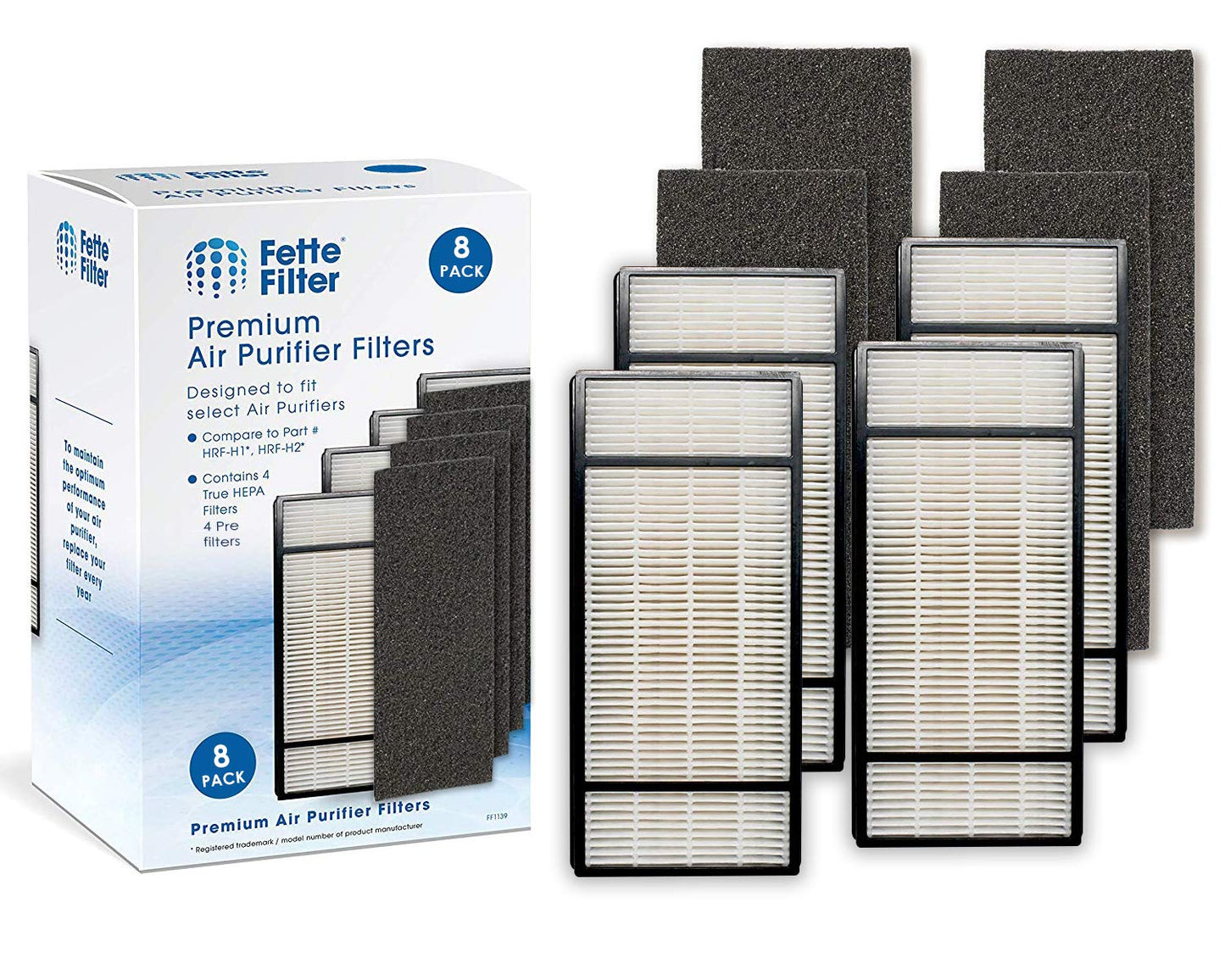 Fette Filter - Filter H with Pre-Filter for Model HPA-050 HPA-060 HPA-061 HPA-150 HPA-160 HHT-055 HHT-155 (QTY4) Part # HRF-H1 HRF-H2 HRF-B1 HRF-B2 H (4+4)