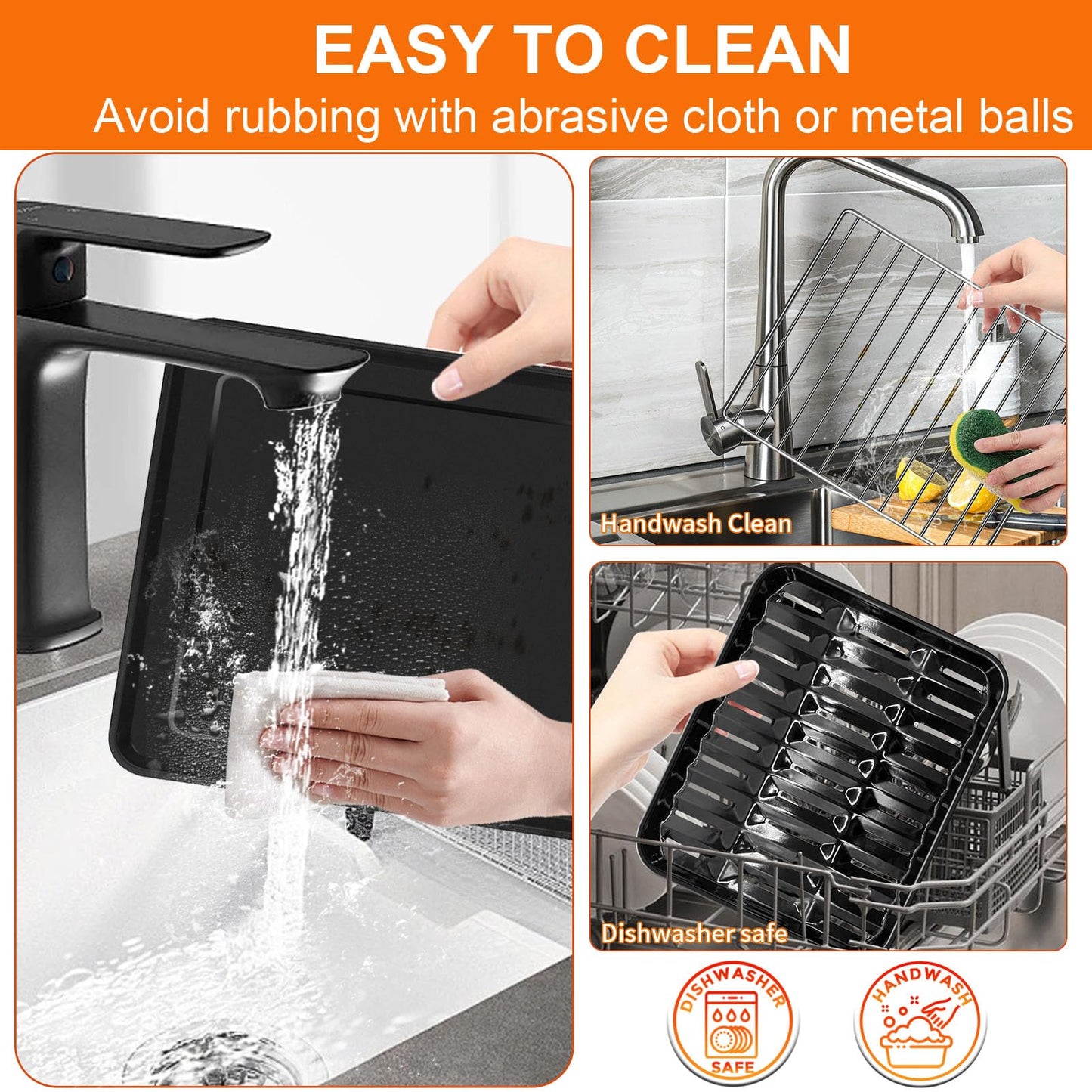 GWBSXM 3PCS Air Fryer Set for Ninja Foodi DT251 DT201 DT200 Digital Air Fryer Countertop Oven Accessories Sheet Pan, Roast Tray & Wire Rack Replacement Parts for Baking, Roasting, Dishwasher Safe
