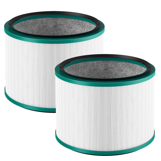 2-Pack HP01 HP02 HEPA Filter Compatible with Dyson Pure Hot Cool Link HP01 HP02 & Dyson Pure Cool Link desk fan DP01 DP02, Compare to Part # 968125-03