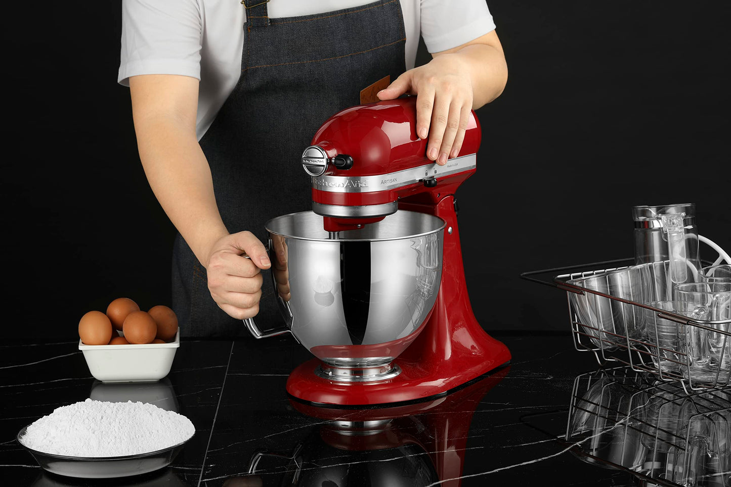 5 QT Stainless Steel Mixer Bowl Compatible With KITCHENAID TILT-HEAD STAND MIXERS 4.5-Quart (4.3 L) And 5-Quart (4.7 L) (Stainless Steel Polished)