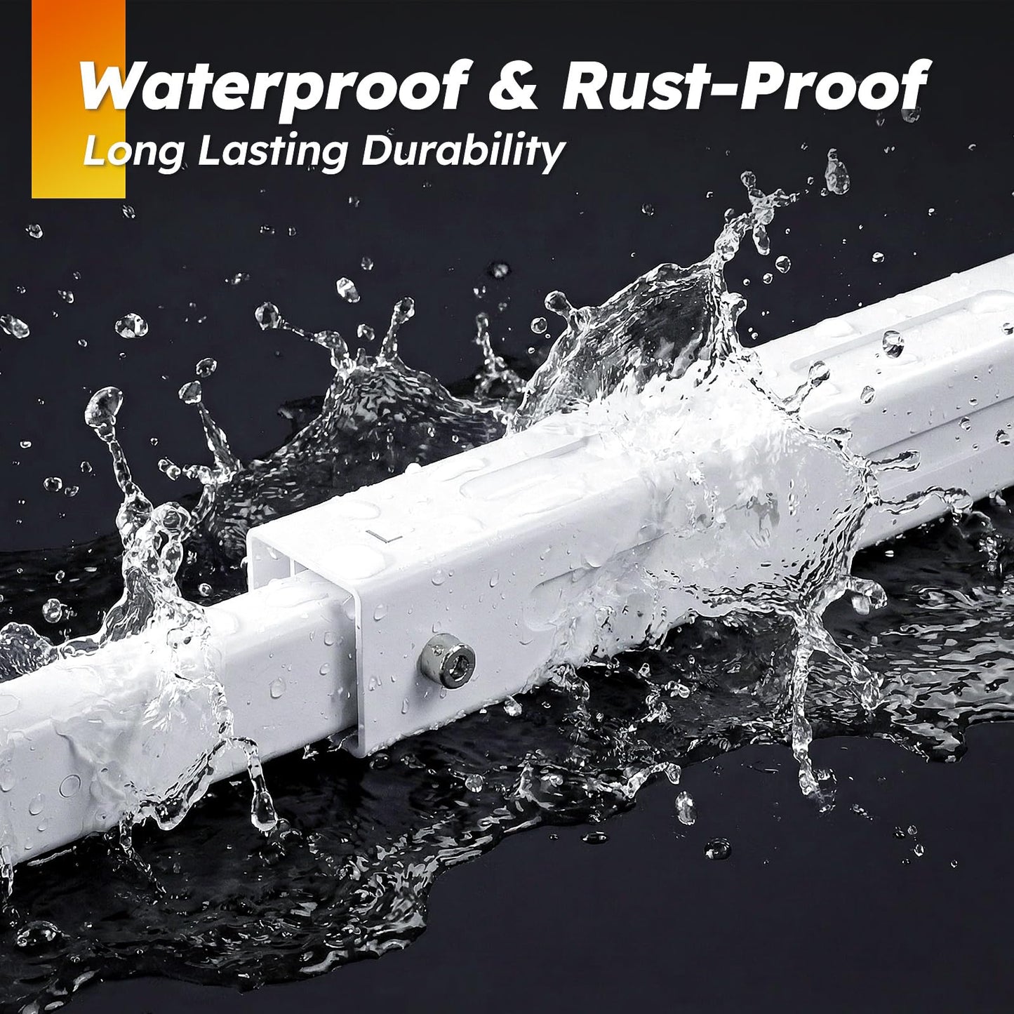 EASETOOL Window AC Bracket - No Drill, 25"-47" Adjustable, Anti-Condensation Backflow with Child Safety Lock, Heavy Duty 300+ LBS Load, Quick Install & Detachable