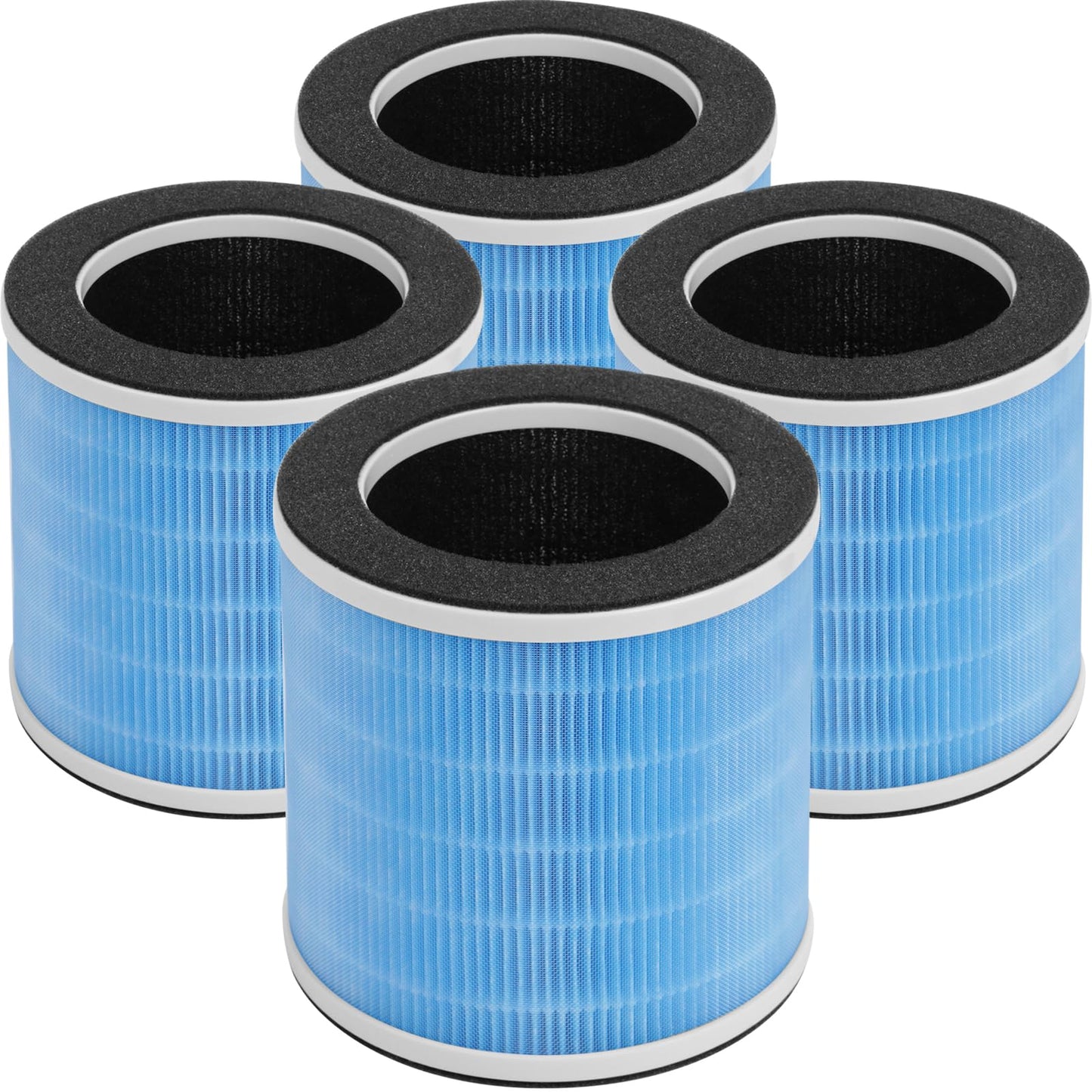 GoKBNY 4-Pack KQ-31 Replacement Filter Compatible with AIRTOK KQ-31 and KQLKJ KQ-31, iooo K31, Aucleia KQ-31/KQ-31A Purifiers, 3-in-1 Filtration System