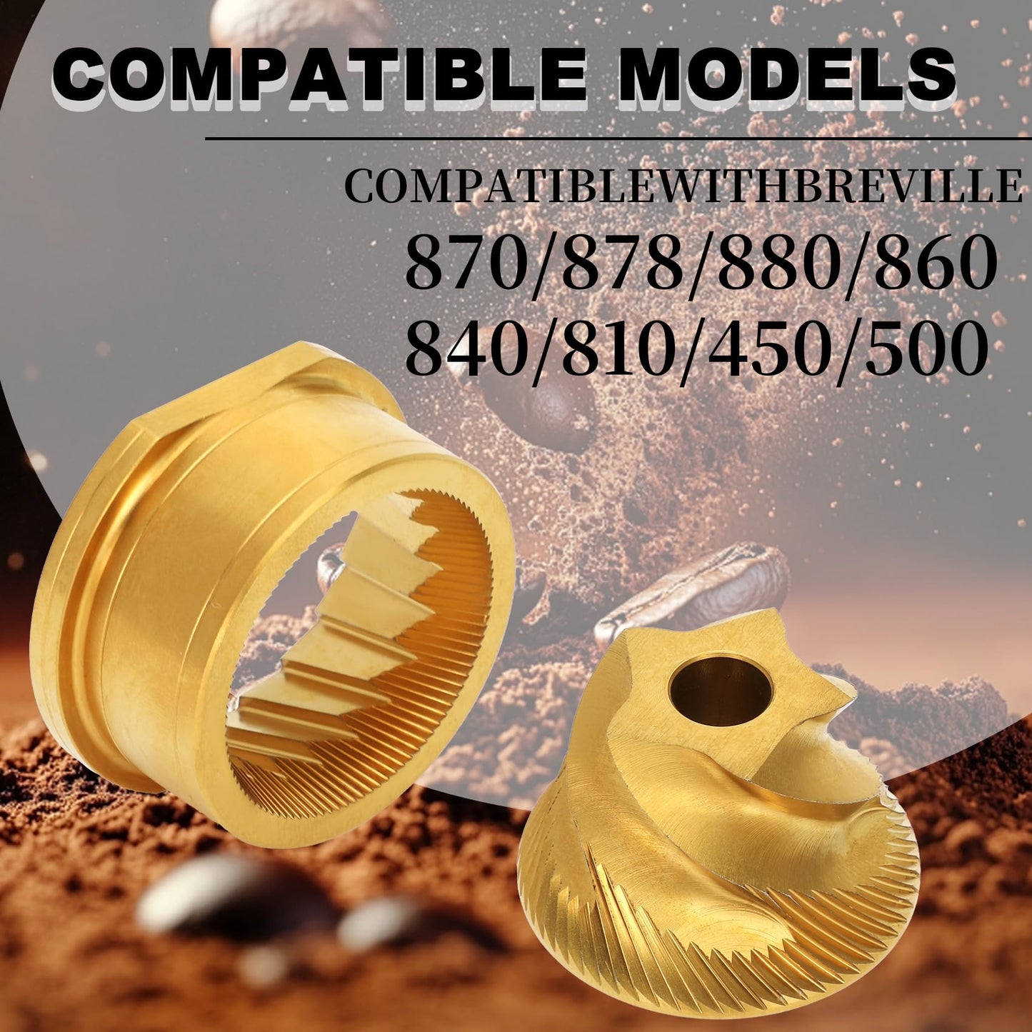 Conical Grinder Burr Set Replacement,Compatible with Sage/Breville Barista Espresso Coffee Machines Grinders-5 star original grinder burr only