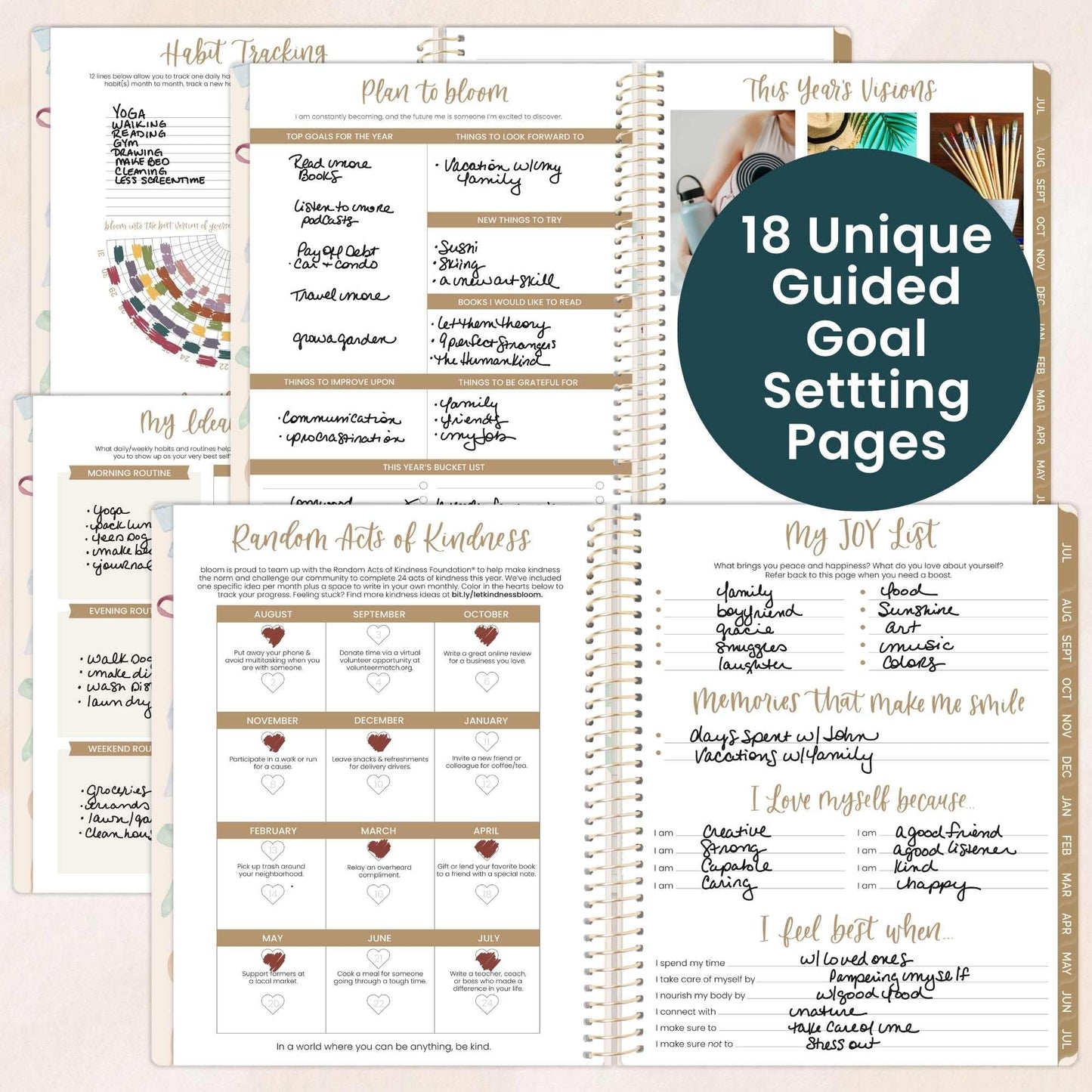 bloom daily planners 2026-2027 Planner (8.5” x 11") 13 Month Academic Year Organizer (July 2026 - July 2027) - Weekly & Monthly Agenda Book with Stickers & Tabs - Bows
