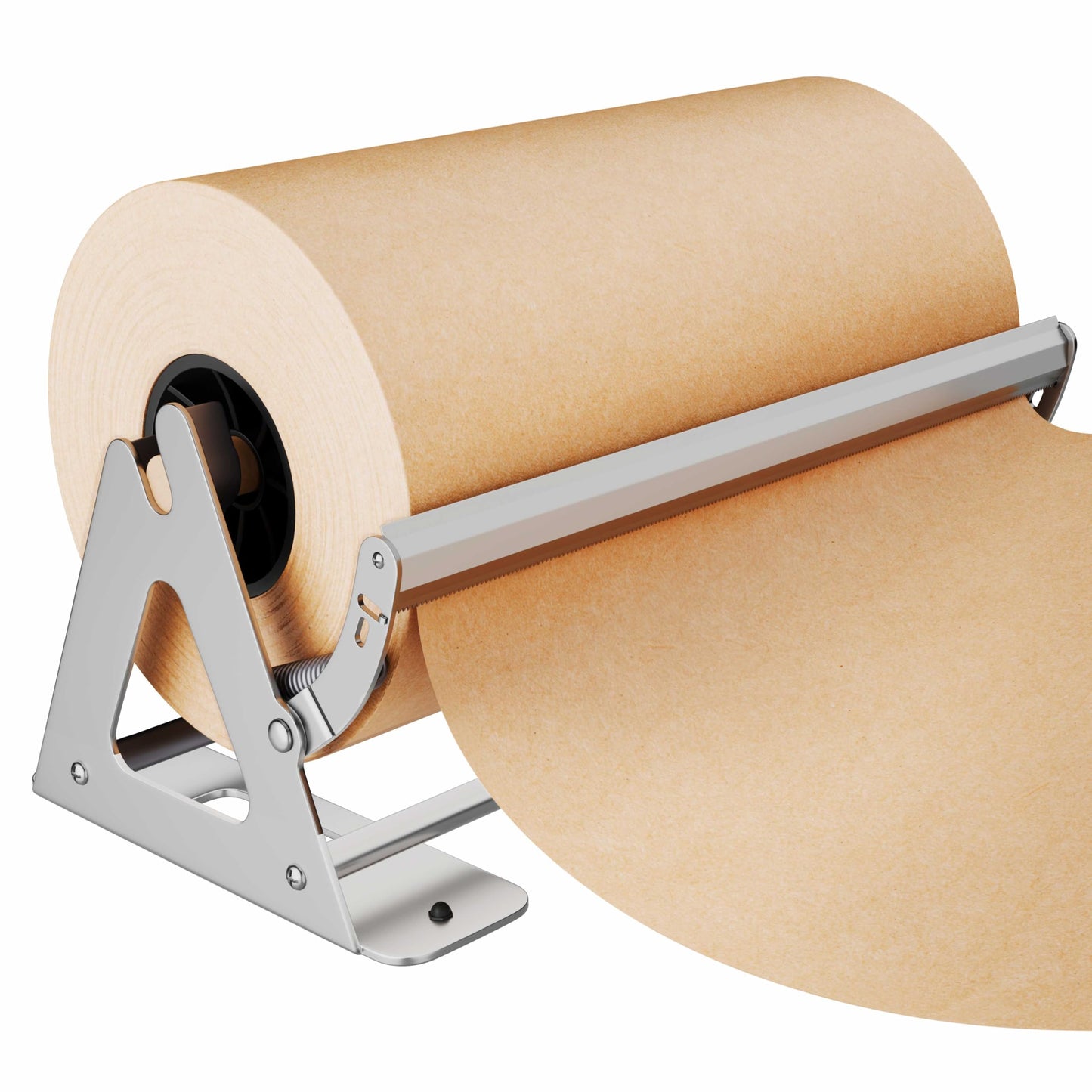 DIY Crew 18 Inch Paper Roll Dispenser and Cutter - Heavy-Duty Wall Mountable, Non Slip Tabletop - Kraft, Freezer, Butcher Paper - Up to 1000ft Rolls