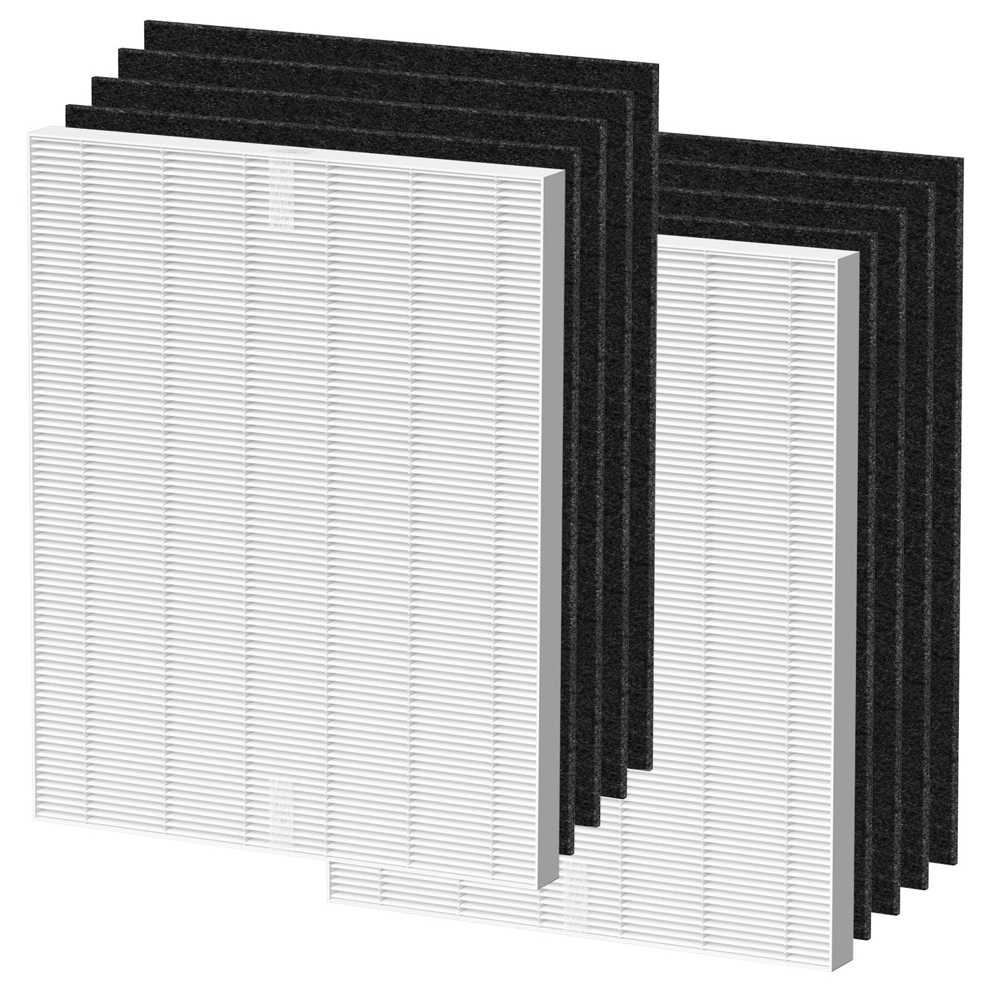 ADDUBEAU D360 Replacement Filter D3 Compatible with Winix D360 Air Puri-Fier, 2 H13 True HEPA Filters + 8 Activated Carbon Pre-Filters, Part Number 1712-0101-02