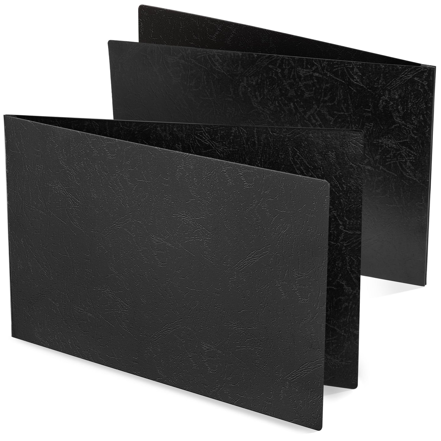 11x17 Folder, Pressboard Report Covers. 10 Pack Professional Blueprint Binders with 3-inch Fastener, 500-sheet Capacity. Large Format Document Organizer Storage for Tabloid Size (Black)