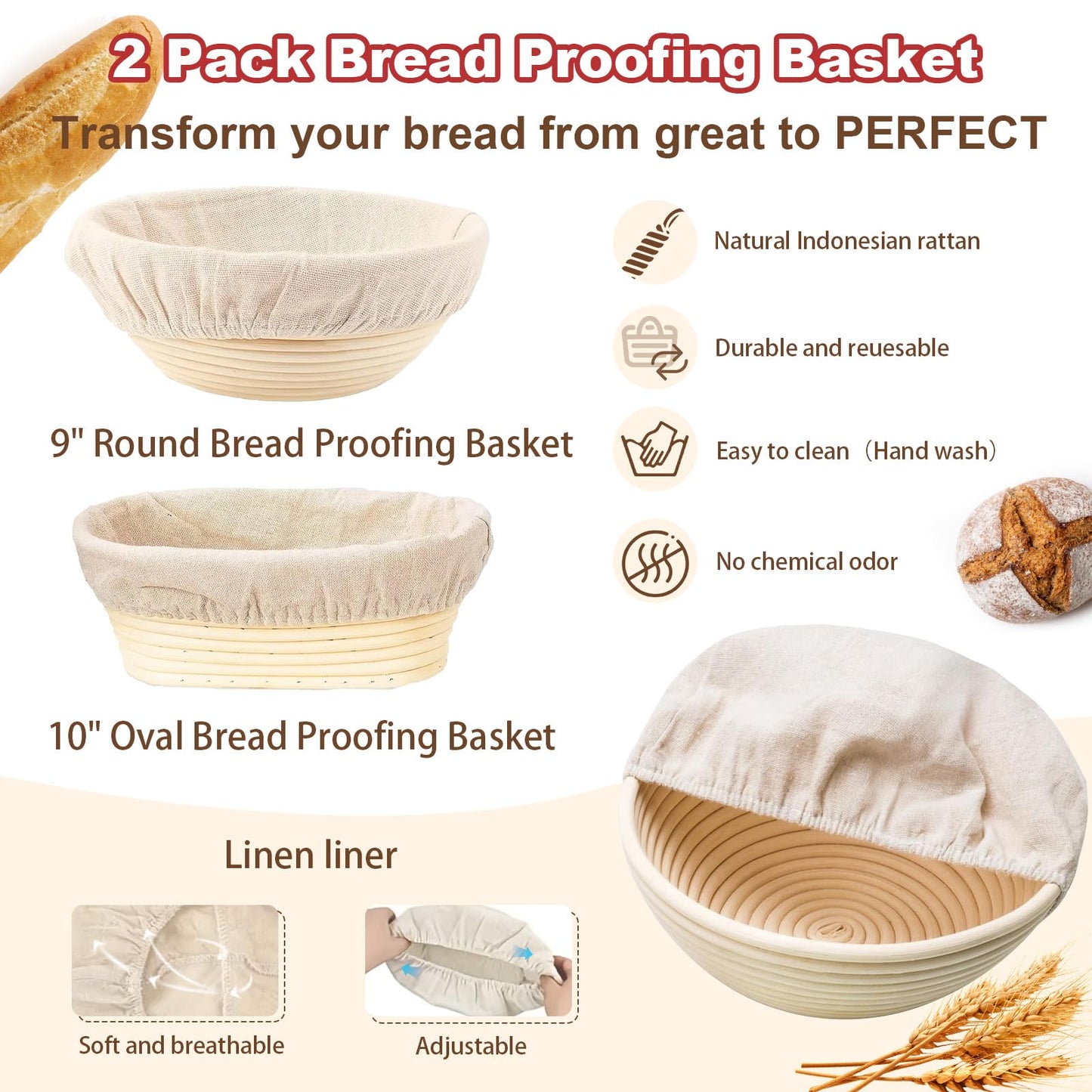 Sourdough Starter Kit with Scale, Glass Jar and Banneton Bread Proofing Basket - Complete Sourdough Bread Baking Supplies, Sour Dough Making Essentials Tools, Gift for Bakers Beiginner Women Wife Mom
