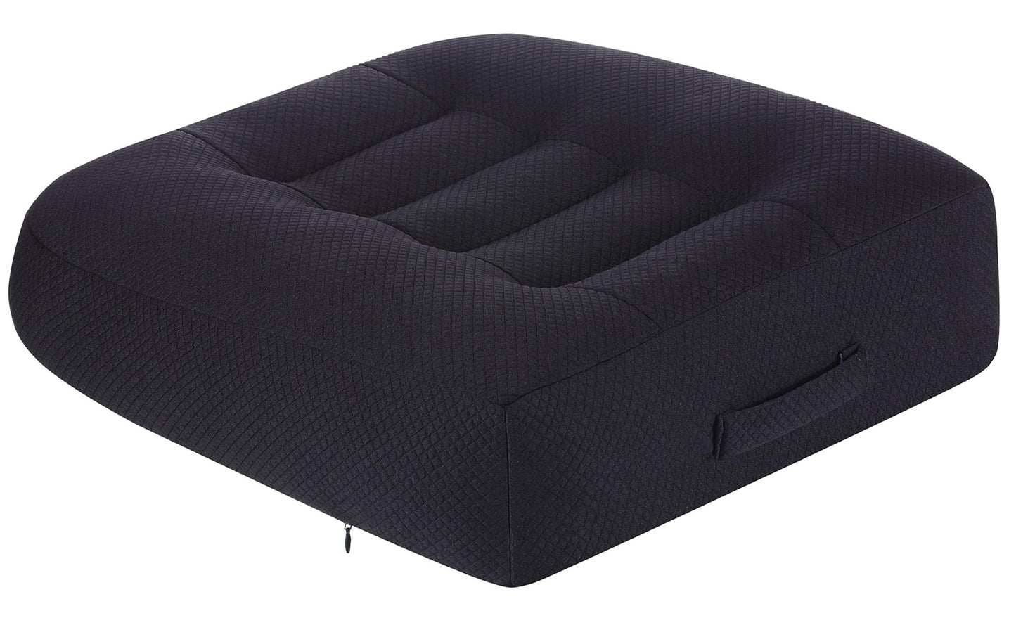 WSGJHB Office Chair Cushion Pillow Adult Car Booster Seat Cushions for Short People Effectively Increase Field of View Lower Back Fatigue Relief, for Cars Office Home Anti-Slip 18x18x4.7 inch Black