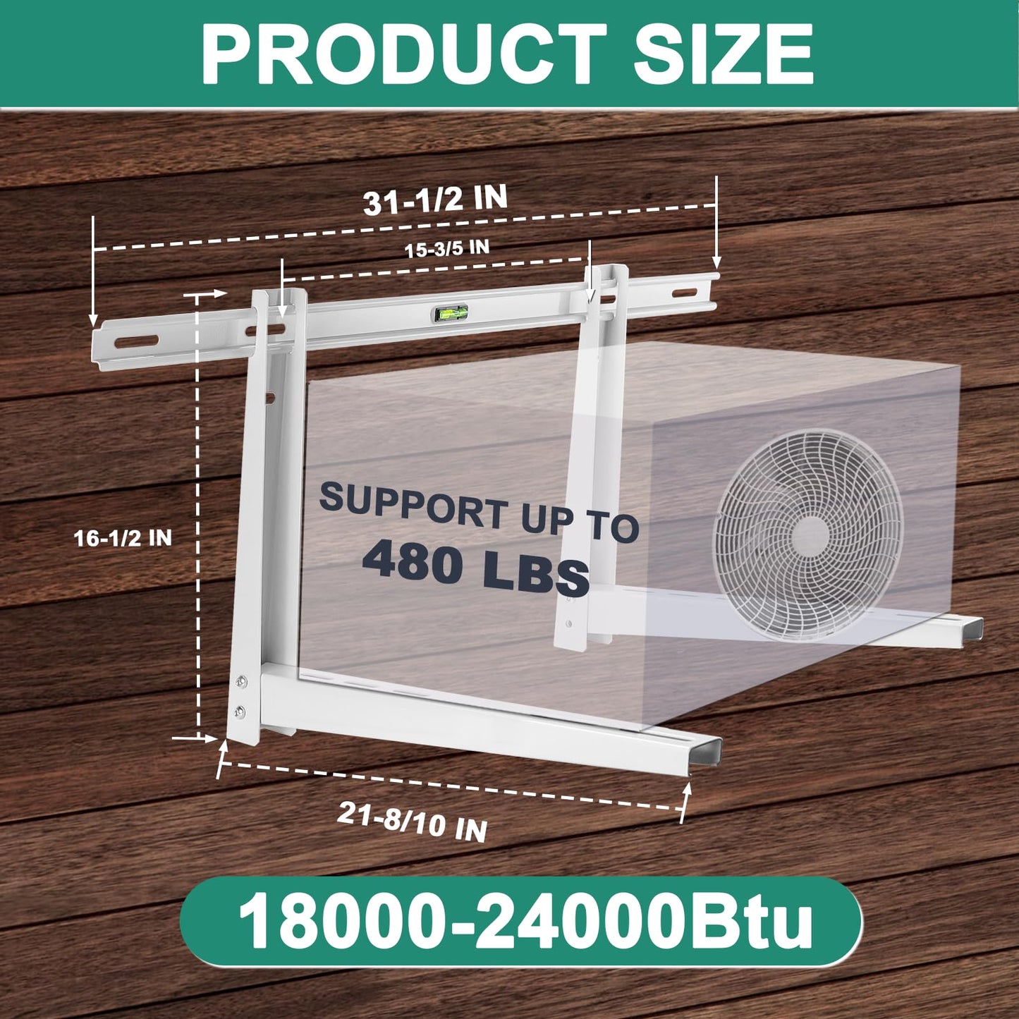 Cenipar Mini Split Mounting Bracket for 18000 Btu to 24000 Btu Mini Split Air Conditioner Mini Split Wall Mounting Bracket, Support Up to 480 Lbs Mini Split Bracket