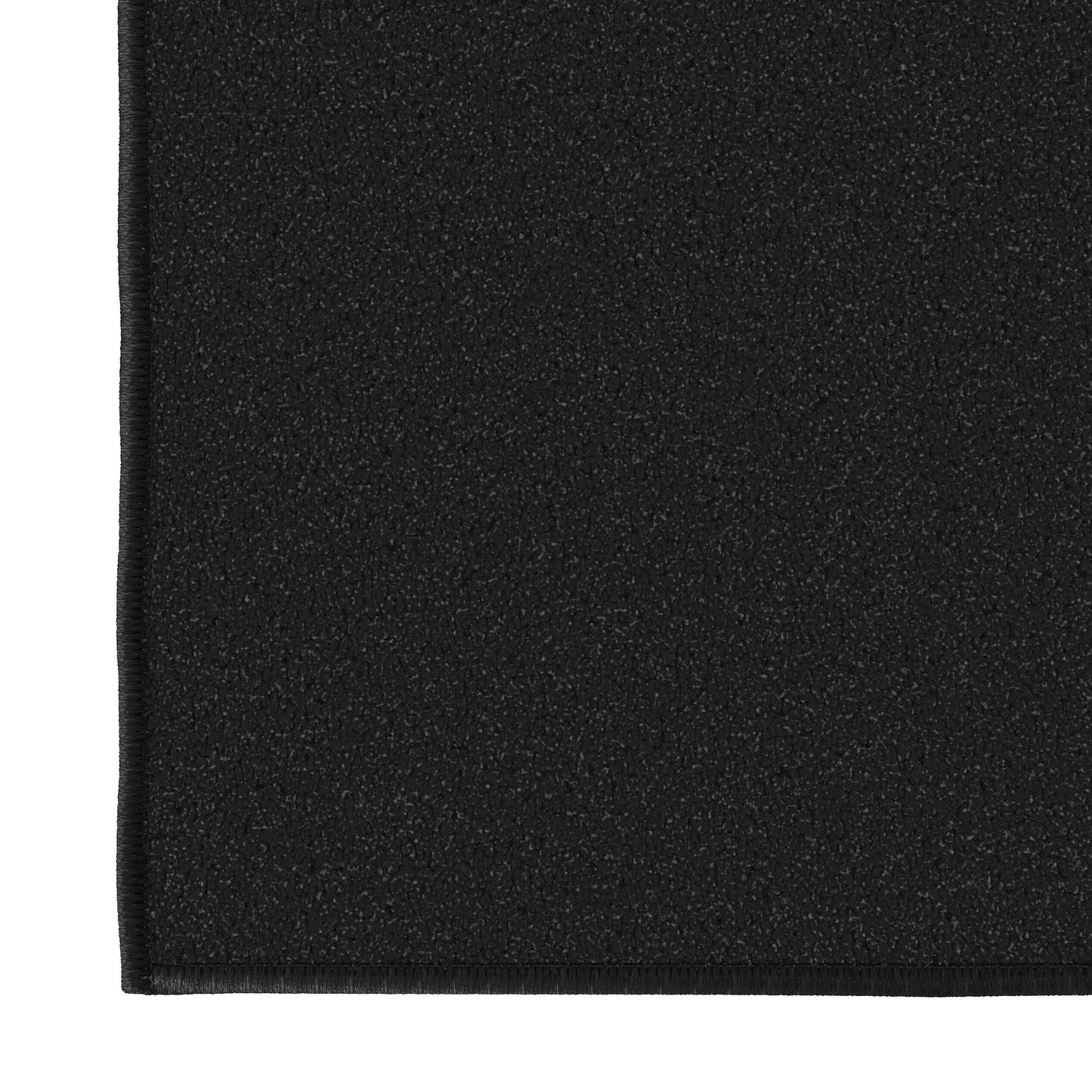 Ottomanson Hallway Runner Rug – Non-Slip Low Pile Carpet Runner for Entryway, Stain Resistant & Easy to Clean, Solid Black, 1'10.5" x 10'
