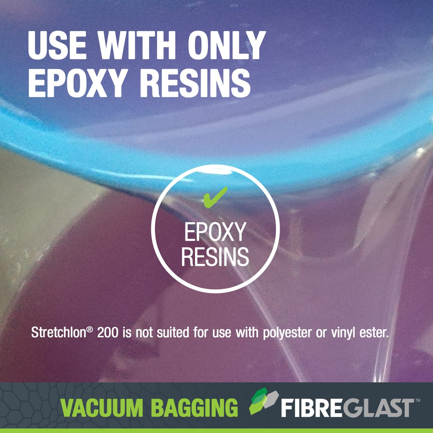 Fibre Glast Stretchlon 200 Bagging Film, 5 Yards – Elite Lab Vacuum Bagging Supplies, Degassing Chambers & Vac Purge Kits – Seal & Stabilize Carbon, Fiberglass, Epoxy, Resin Composites – Made in USA
