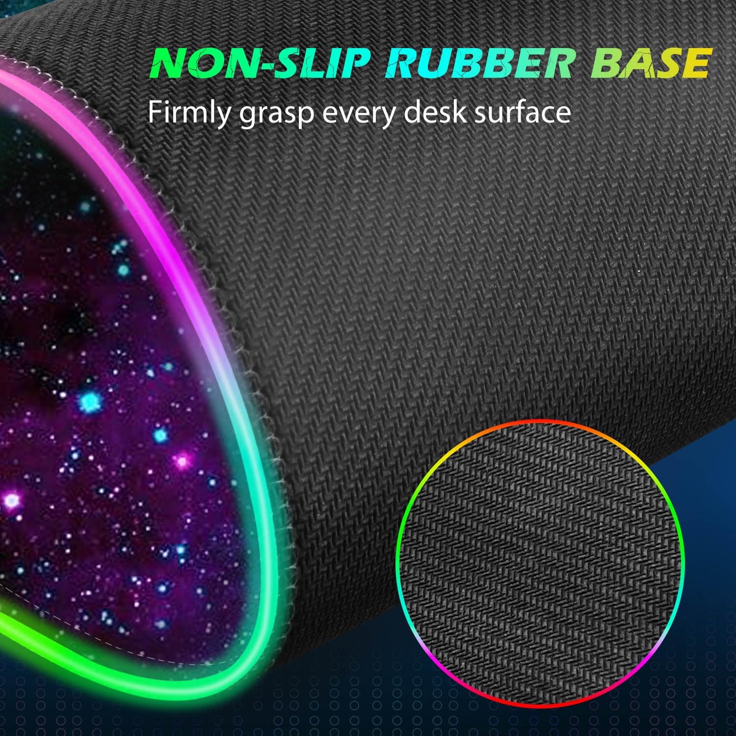 ToLuLu RGB Gaming Wireless Charging Mouse Pad, 5/7.5/10/15W 10 Light Modes LED Mouse Pad Computer Keyboard Mat Mousepad, 800x300x4MM Extended Large Desk Mat for Gaming, MacBook, Laptop, PC, Galaxy