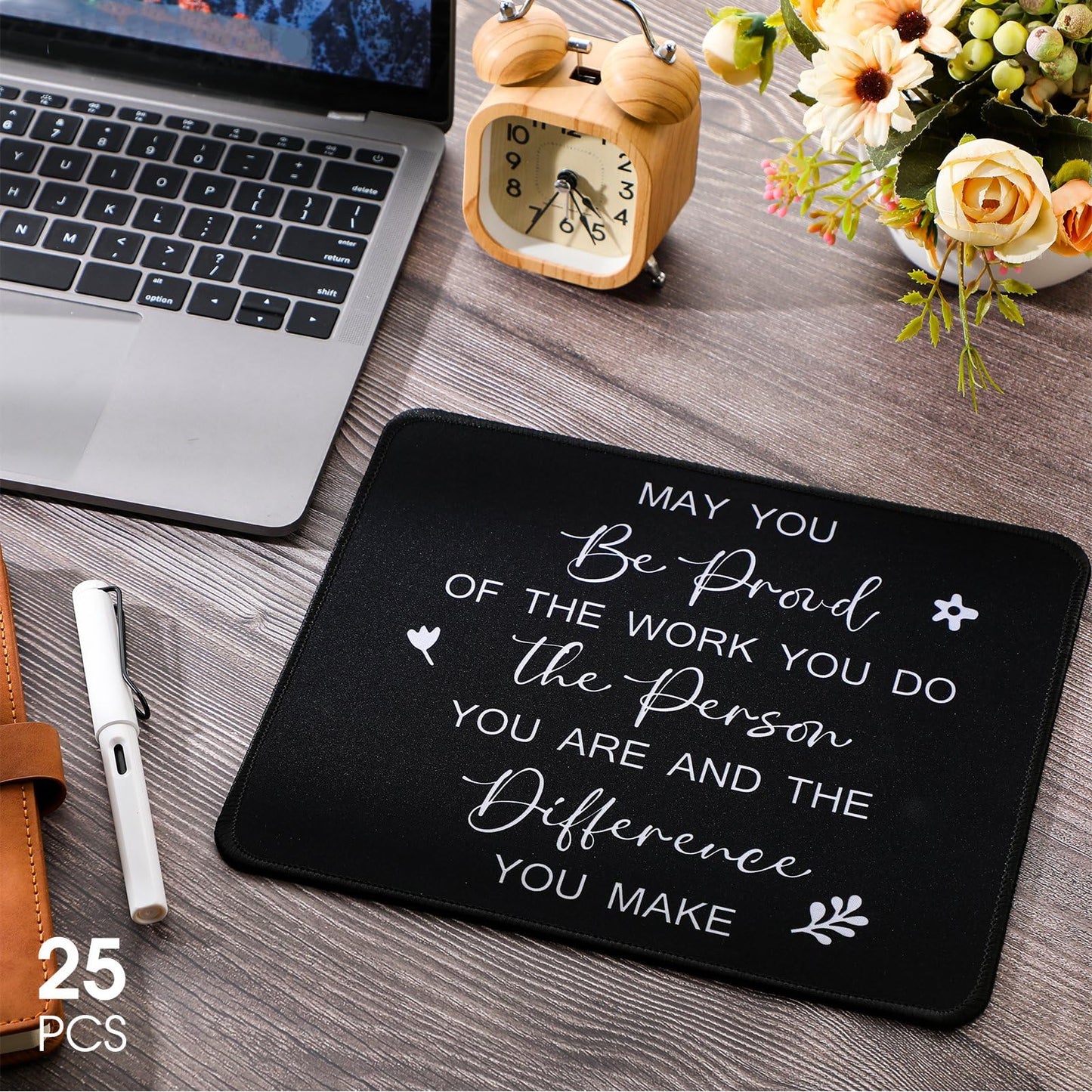 Seajan 25 Pcs Employee Appreciation Gift Bulk Inspirational Mouse Pad with Non Slip Rubber Base Gifts for Graduation Teacher Students Father Day, 8.27 x 10.24'' (Be Proud)
