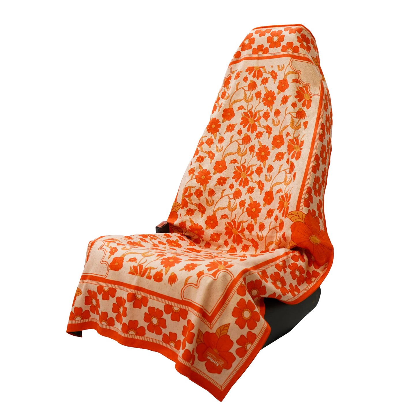 Sprints Athletic Running Towel, Full-Sized, Car Seat Cover - Performance Microfiber (Peaches & Pleasures The Small Kind)