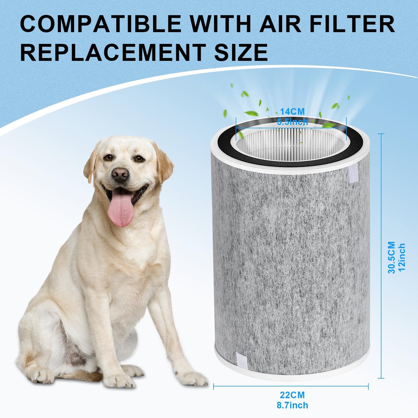 Compatible Shark hp202 Replacement Filter, HP200 HP201,2Pack,Shark Air Purifier Filter Replacement HC502 HC502 Air Purifier MAX HP232 HP302，Part # HE2FKBAS，HE2FKBASMB,HE2FKPRO，HE2FKPET