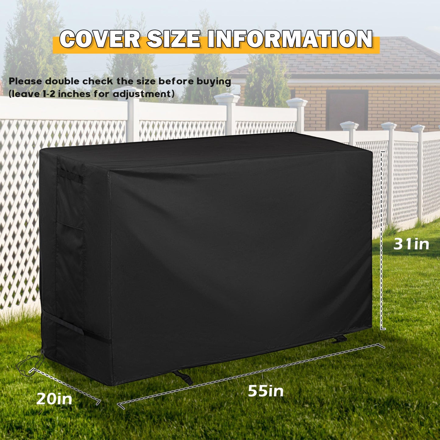 Starcrew Outdoor Gas Stove Cover for ROVSUN 2 Burner Outdoor Propane Gas Stove, Protective Cover for 2 Burner Camping Propane Stove-Waterproof