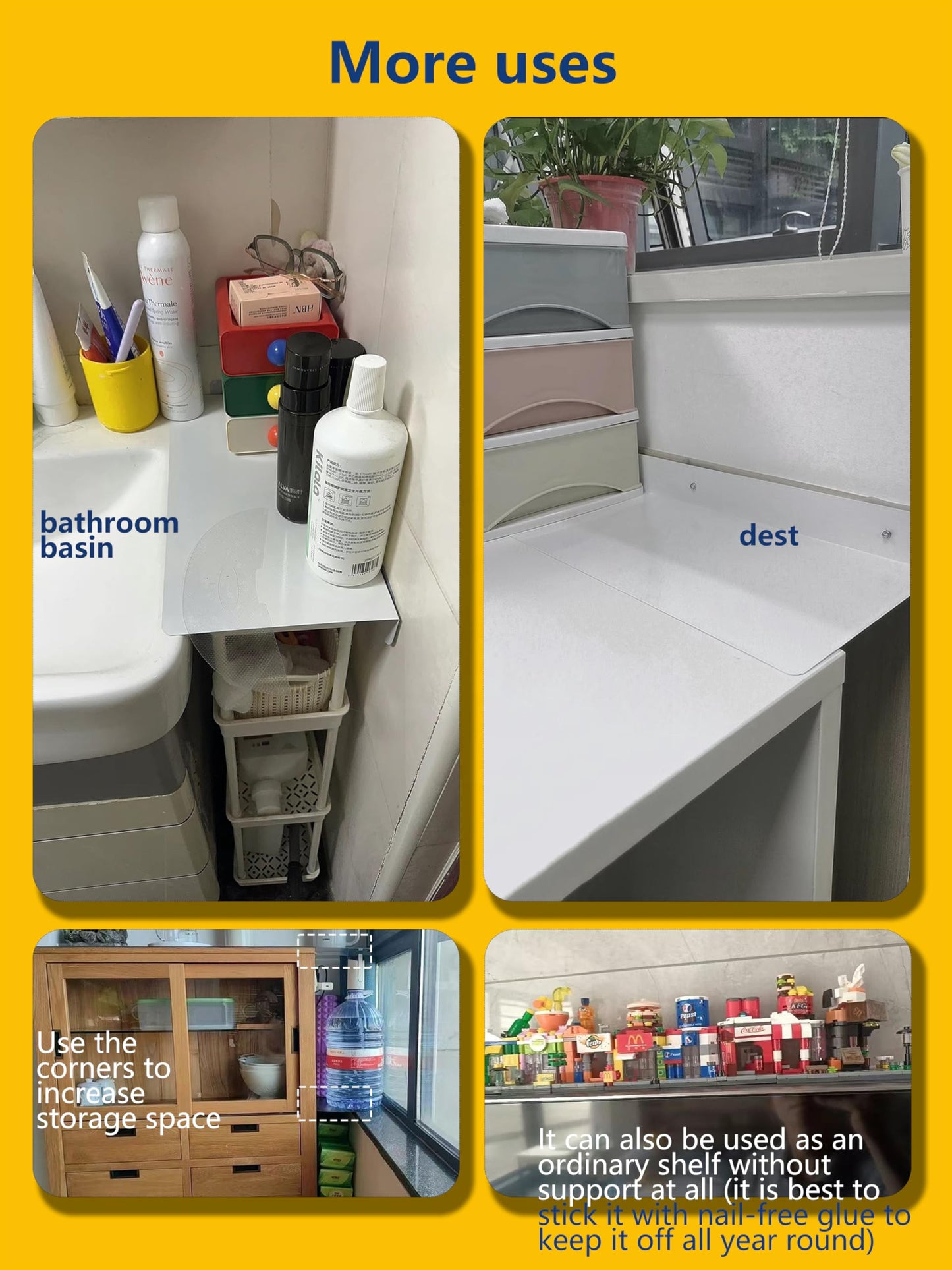 Metal Kitchen Refrigerator Gap Partition Countertop Gap Extension Board,Gap Covers Between Countertop and Walls, Refrigerator Side Partition, No Drill(White,23.62 * 3.93inch)