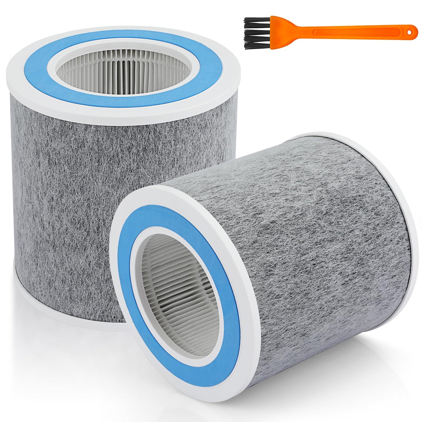 2 Pack Filter Replacement for Shark HP100 HP102 HP102PET - Clean Sense True HEPA Filters - Compare Part HE1FKPET HE1FKBAS HE1FKBASMB