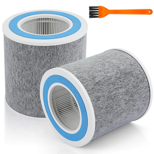 2 Pack Filter Replacement for Shark HP100 HP102 HP102PET - Clean Sense True HEPA Filters - Compare Part HE1FKPET HE1FKBAS HE1FKBASMB