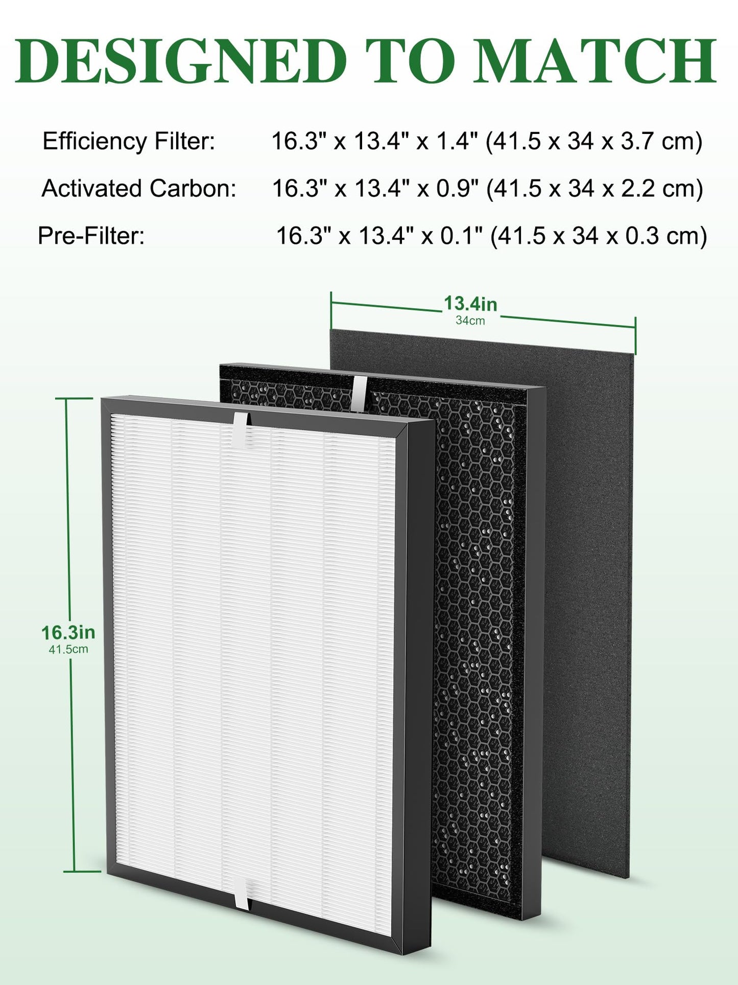 Airloria 3000 Replacement Filter Compatible with Air Doctor 3000 Air Purifier, 1 Premium Filter + 2 Activated Carbon Filters + 4 Pre-Filters,𝐈𝐧𝐜𝐨𝐦𝐩𝐚𝐭𝐢𝐛𝐥𝐞 𝐰𝐢𝐭𝐡 𝐀𝐃𝟑𝟓𝟎𝟎