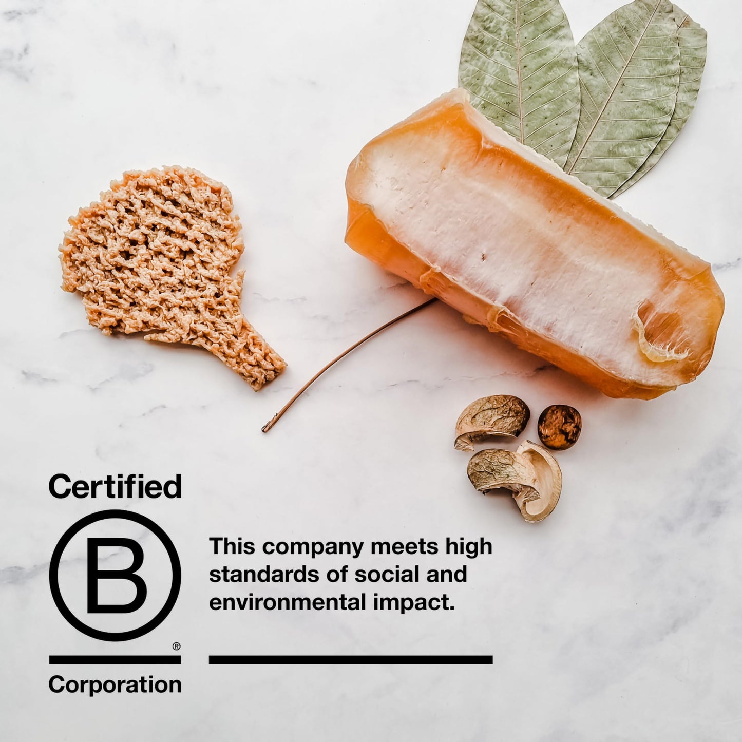 HEVEA Natural Rubber Big Bath Mat - Upcycled, Danish Design - Non Slip Bathtub Mat, 299 Suction Cups - Safe and Friendly Shower Mat for All Ages (Marble)