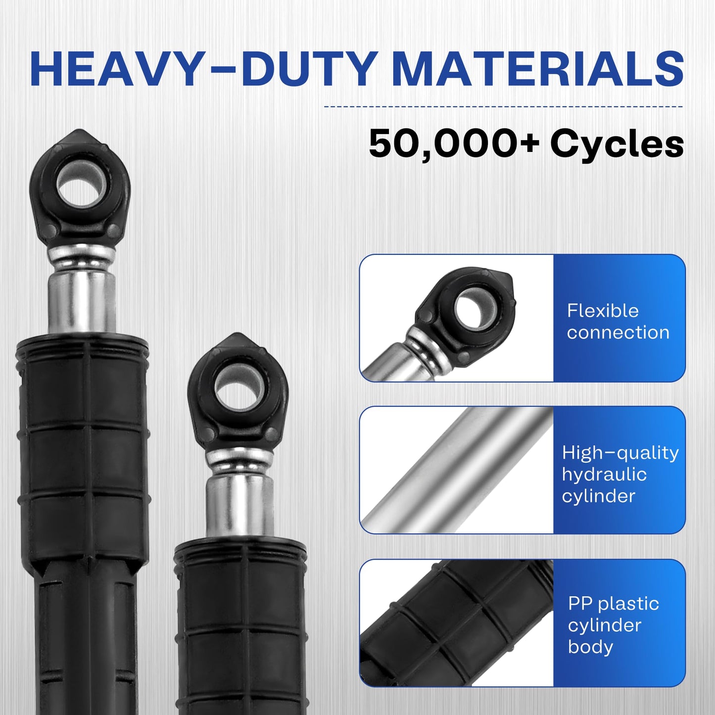 WH01X20826 WH01X10343 GFW450SSM1WW GFW430SSM1WW GFW450SSK0WW Washer Shock Absorber for G-E GFW450SPM1DG GFWN1600J1WW Front Load Washer Replace WH01X10260 WH01X10425 AP426585-4 Pack by TOMOON