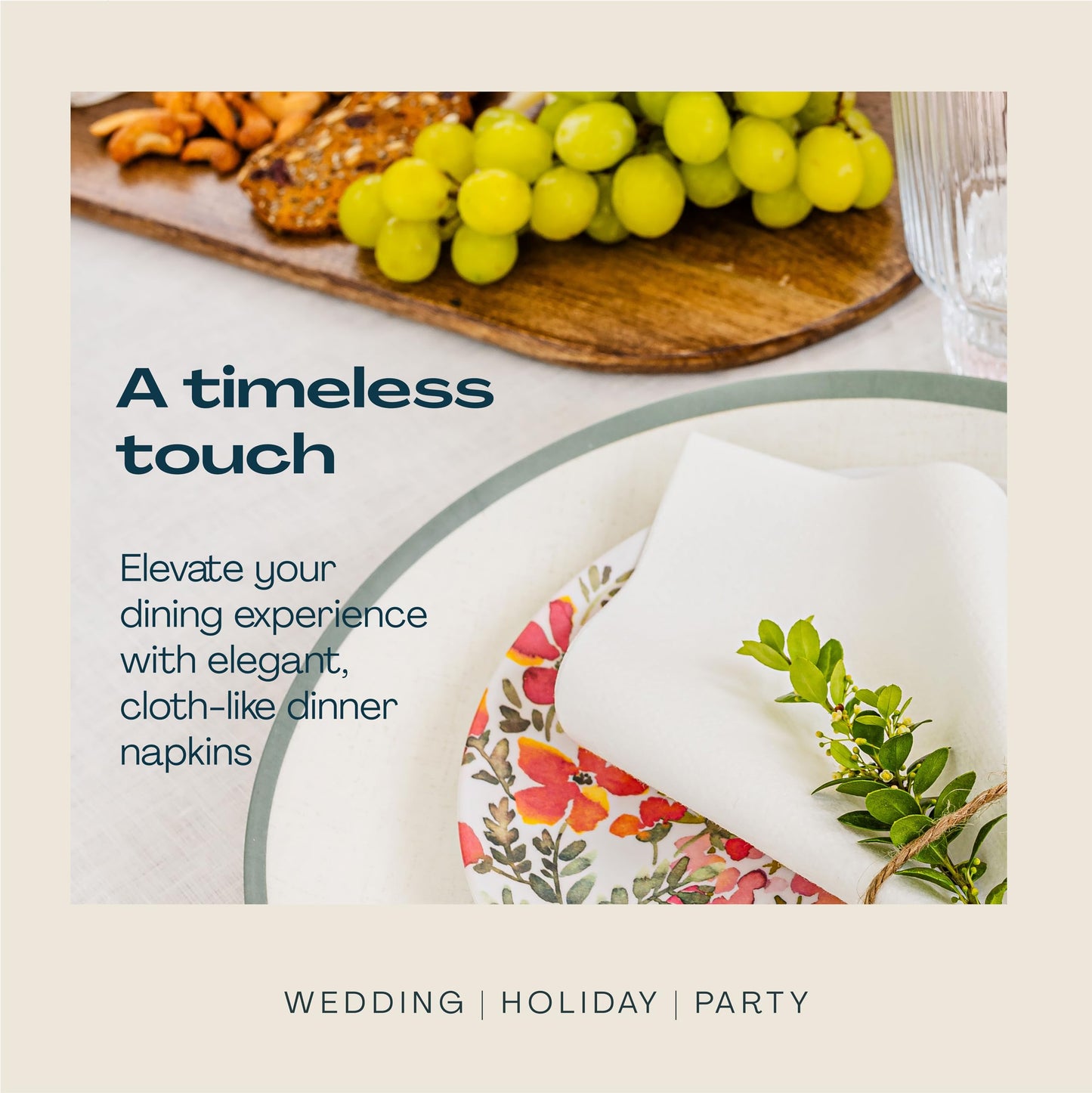 Lintext Disposable Linen-Feel Guest Towels - 12" x 17" Cloth-Like Hand Towels - Soft And Absorbent Paper Napkin For Bathroom, Kitchen, Or Event [Extra-Soft - Pack of 200]