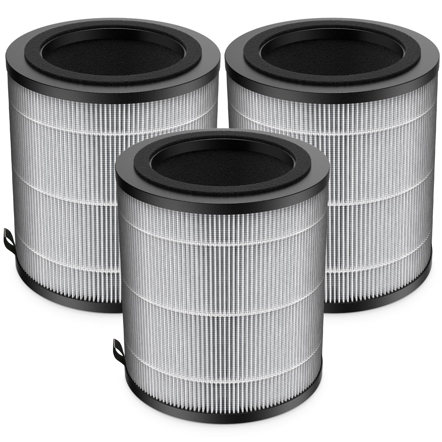JF100 Replacement Filter Compatible with JF100 Air Purifier. 3-in-1 Pre-Filter, HEPA and Activated Carbon Filtration System, 3 Pack