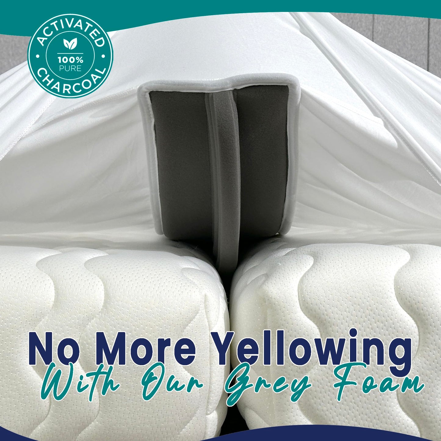 EPHEDORA 3-in-1 Fitted Sheet Attached Bed Bridge Twin (XL) to King Converter Kit with Sheet Strap Set | Split King Gap Filler for Adjustable Bed | White
