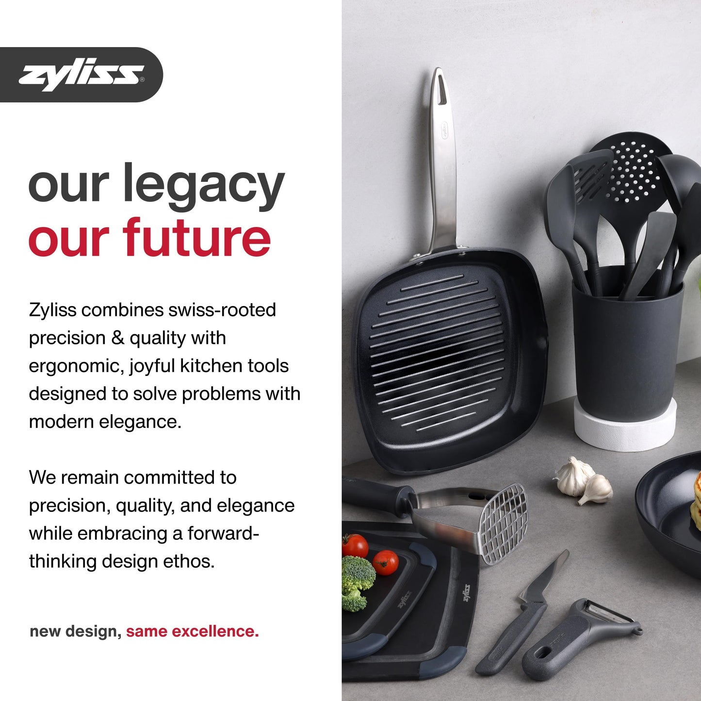 Zyliss Zick Zick Classic Food Chopper - Convenient for Easy, Healthy Meal Prep - Manual Vegetable Chopper with Stainless Steel Blades - Compact & Dishwasher Safe - Zick Zick 3.0