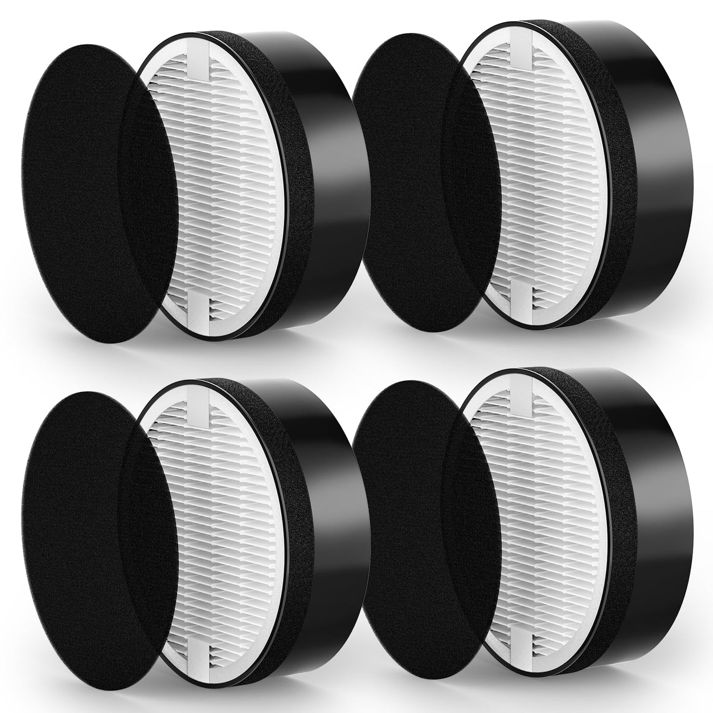 LV-H-132 Replacement Filter Compatible with LEVOIT LV-H-132 Air Puri-fier Replacement Filter, Part # LV-H-132-RF, 4 Pack