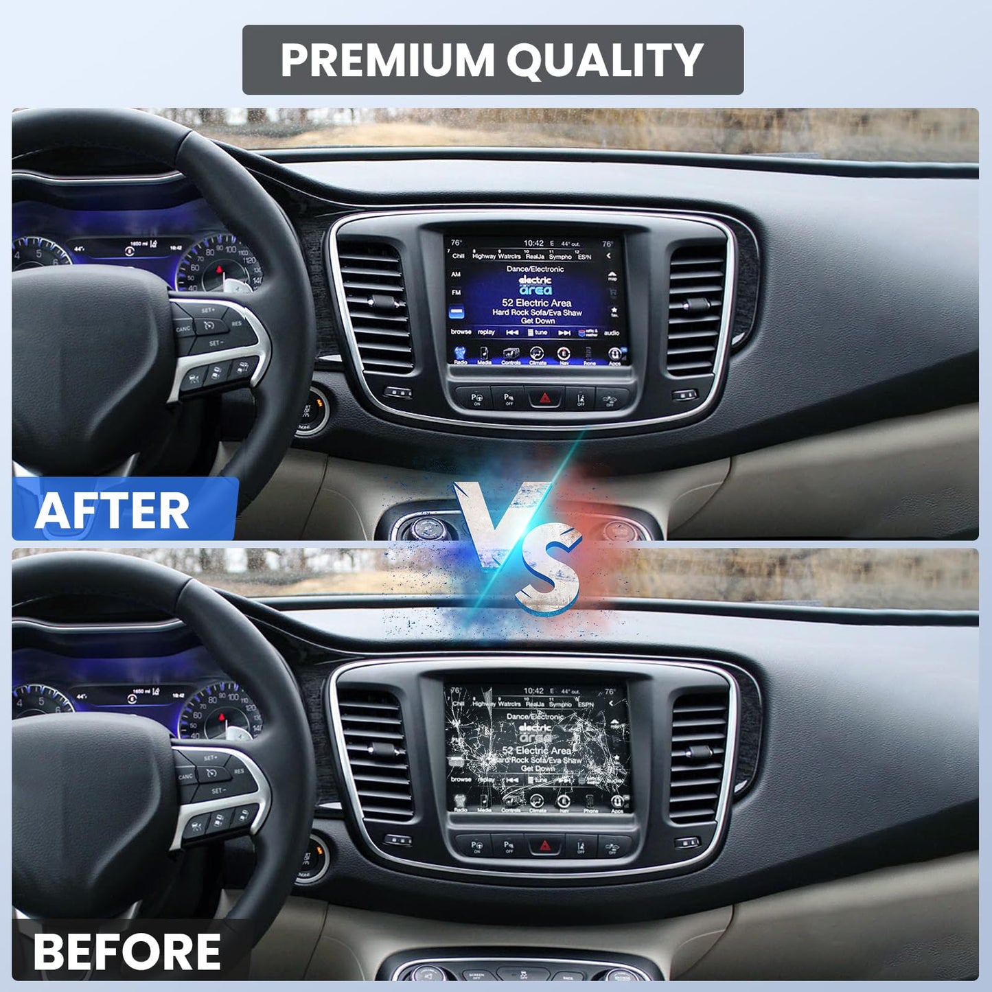 17-22 Replacement 8.4" Uconnect 4C UAQ LCD Monitor Touch-Screen Radio Navigation New OEM Replacement Fit for Dodge RAM Jeep Chrysler 2017&up Replace #LA084X01(SL)(02)