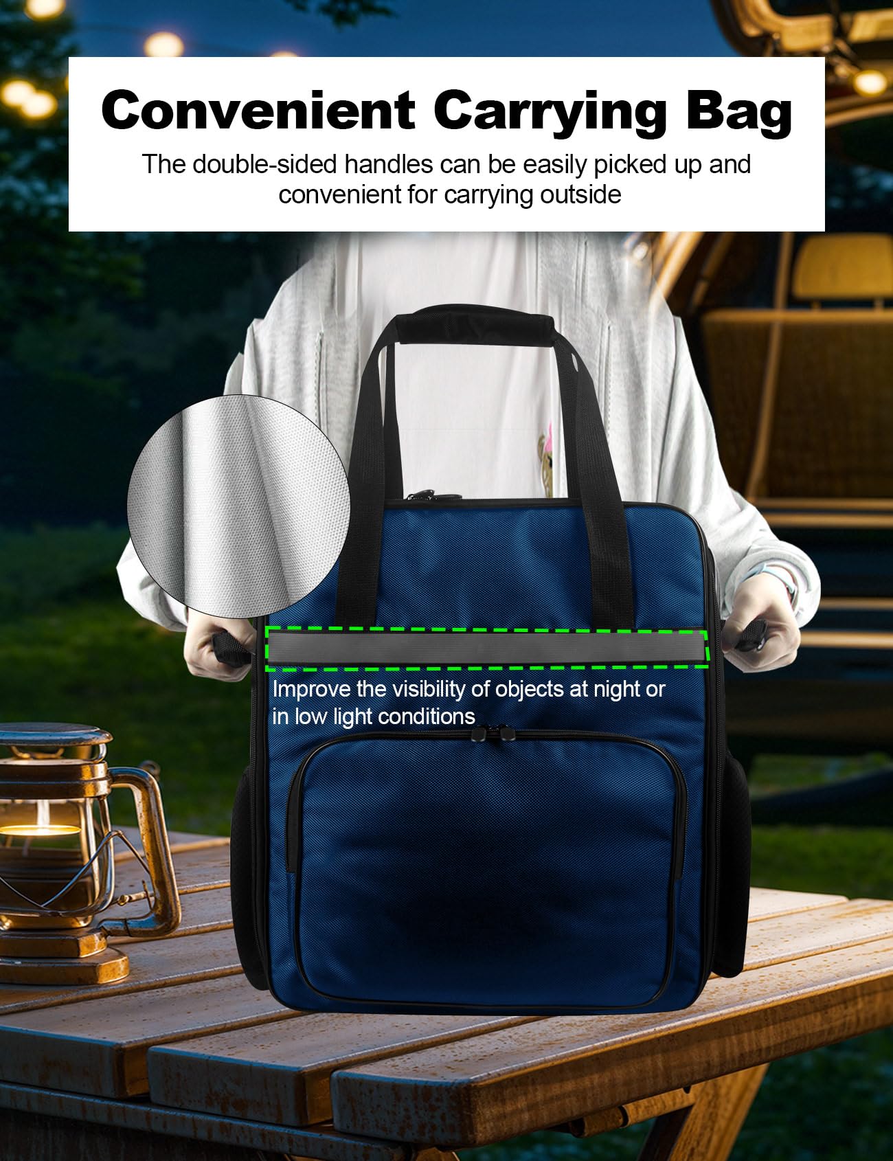 CREAMi Deluxe Maker Storage Bag Ice Cream Maker Travel Bag Heavy duty Waterproof Oxford Cloth Carrying Case for Ninja CREAMi Deluxe Ice Cream NC501/NC301/NC300/NC299AMZ