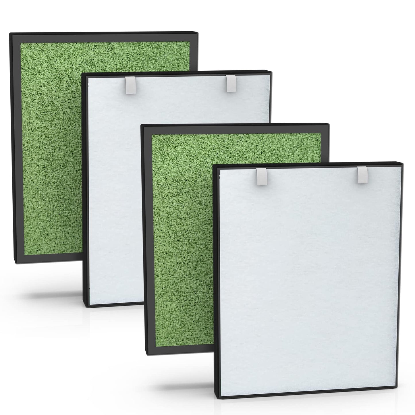 EzLfGre 2-Pack H13 HEPA Filter Replacement - Fit for PURO XYGEN P500, KVV SDF 001/002, MOOKA Elechomes KJ203F Air Purifiers, 2 Pack