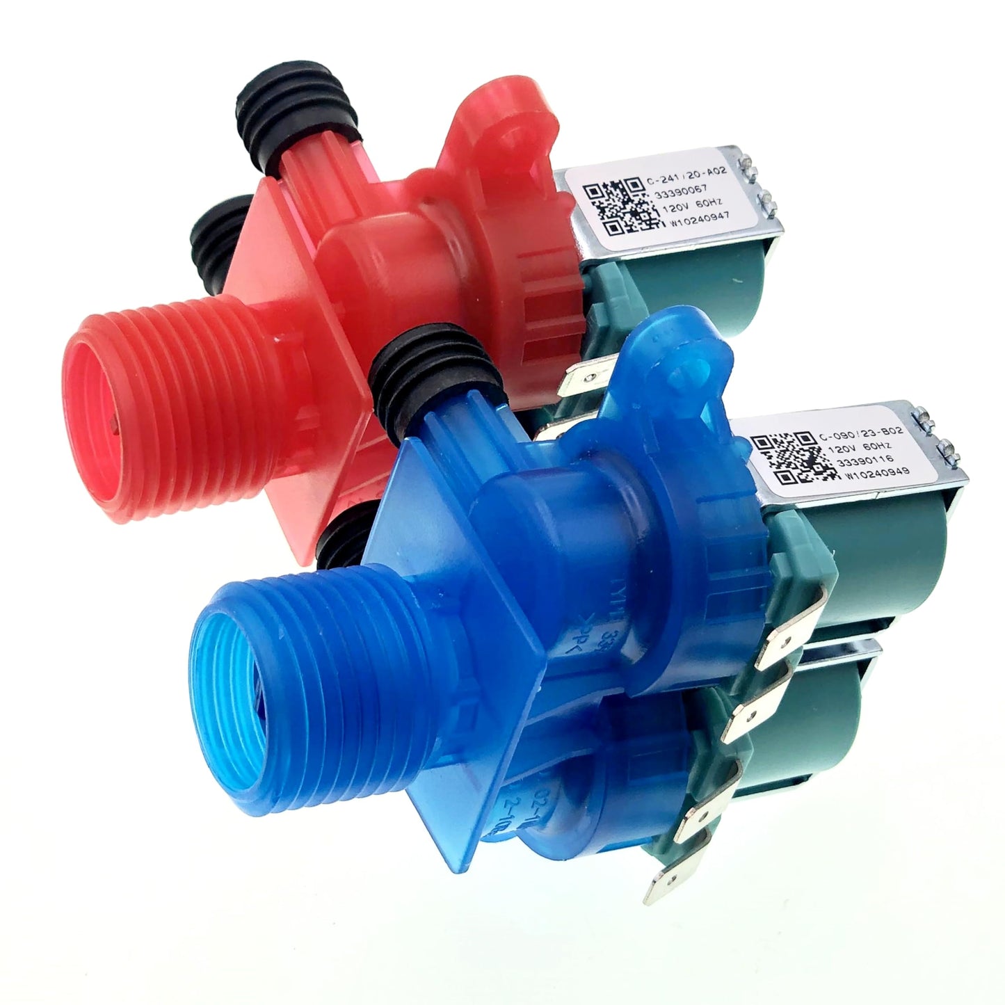 W10240947&W10240949 Washing Machine Water Inlet Valve Fit for Whirlpool, Kenmore, Maytag Washer, Replaces W11220205, W109215168740, W10921514
