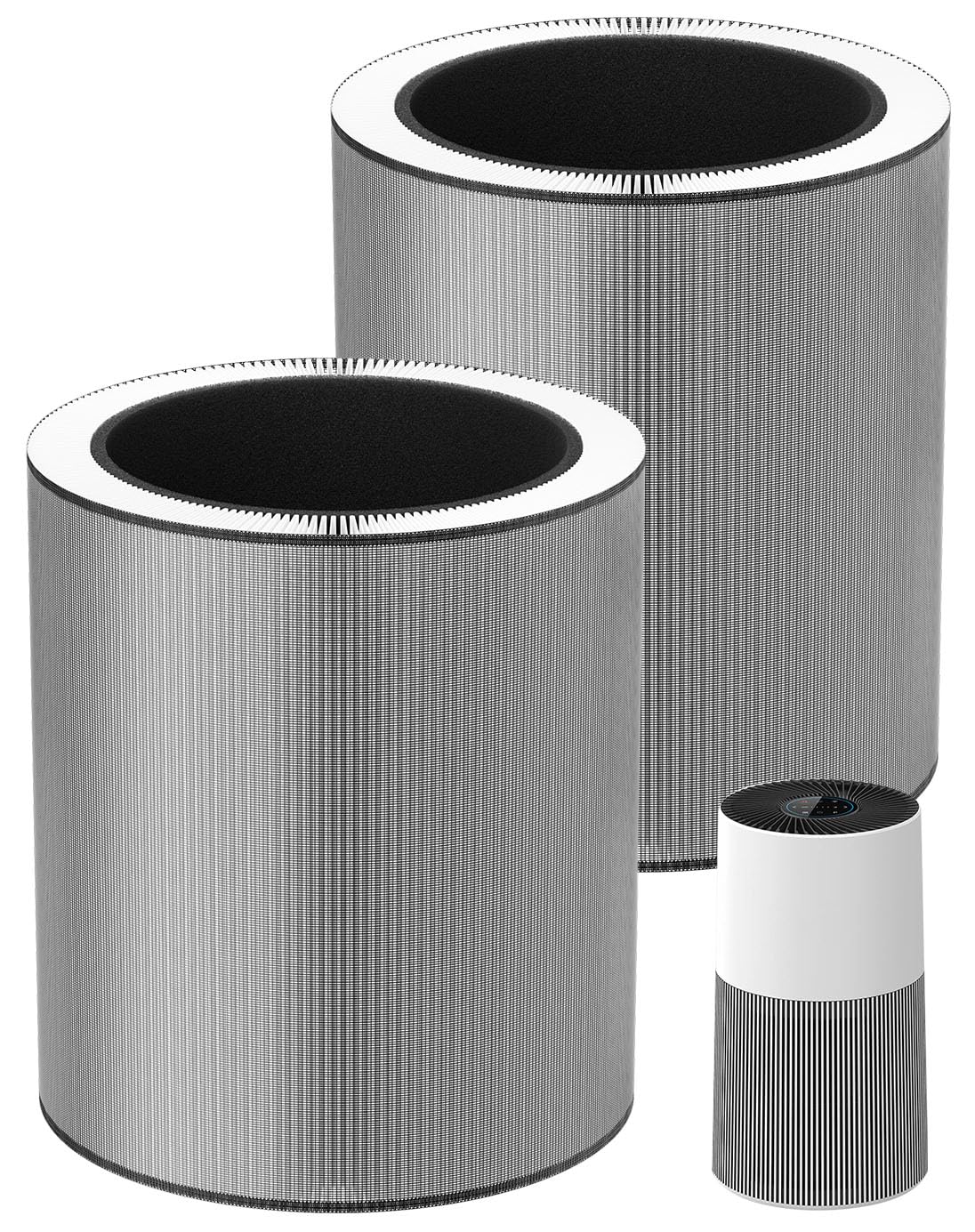 C610 Replacement Filter Z, Compatible with Winix C610, 1712-0121-00, 3-in-1 True HEPA Filter, 2 Pack