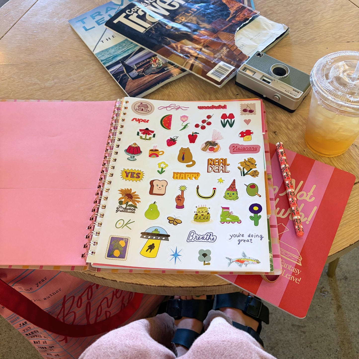 ban.do Undated Weekly Planner, Semi-Concealed Spiral Notebook with Stickers, To-Do Lists, Guided Wellness Journal, Daily Organizer for School or Office (Ready for Anything)