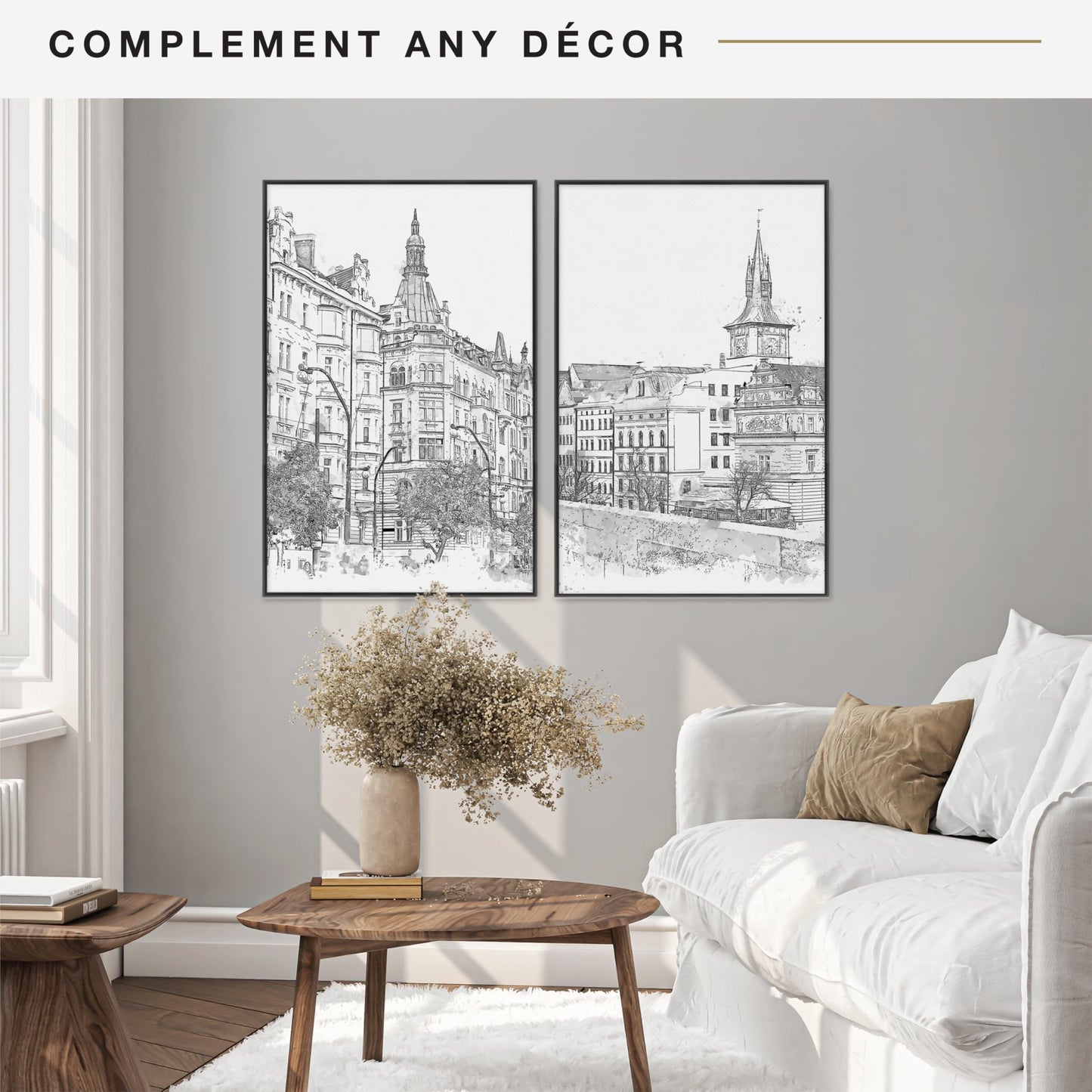 MCS Original Poster Frame 22.375x34 Black Lightweight Vertical & Horizontal Wall Hanging Large Picture Frame for Posters, Art Prints & Gallery Wall (2-Pack)