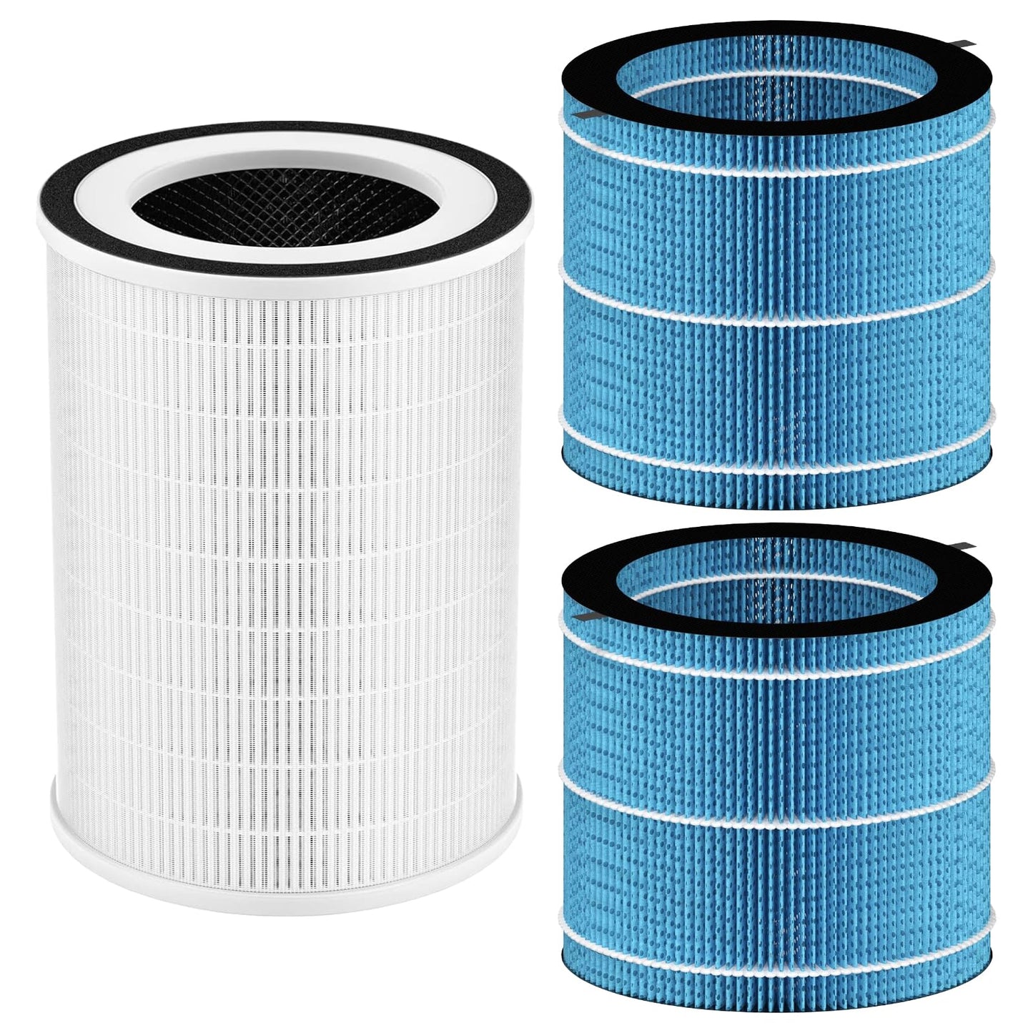 MIRO PRO Replacement Filter Set for Afloia MIRO PRO, KILO PRO Air Purifier Humidifier 2-in-1, H13 True HEPA and 2 Pack Humidifier Wicking Filter