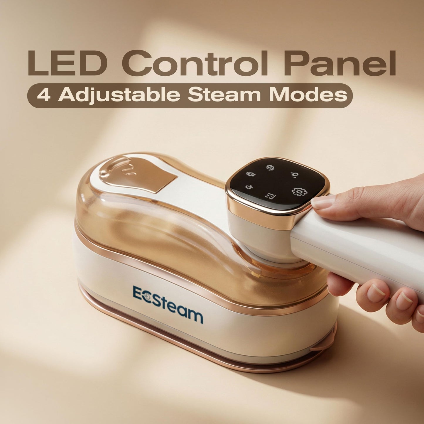 ECSteam Steamer for Clothes & Iron 2 in 1, Portable Clothes Steamer Handheld & Travel Steam Iron for Clothes, 1200W 20s Fast Heat-Up, Foldable Design, 180ml Tank, 23 Min Steam, 120V Wrinkle Remover