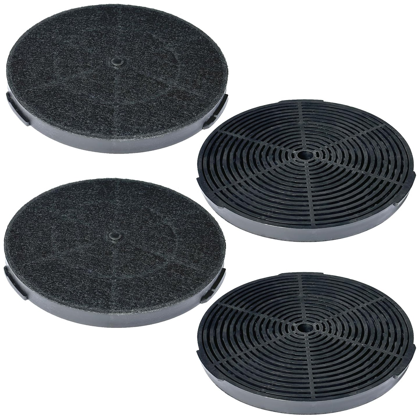 Beaufan WRHF005S2 Carbon Charcoal filters Fit for Winflo 30 In. Convertible Stainless Steel Glass Island/Wall Mount Range Hood (Set of 4)