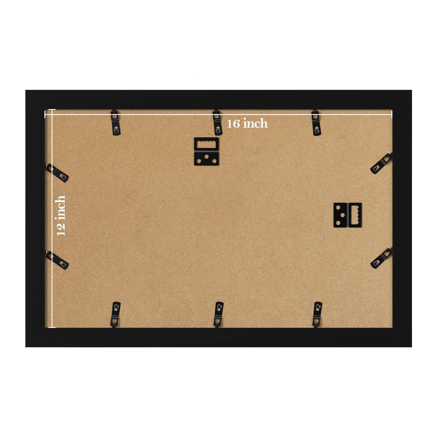 eletecpro 12x16 Diploma Frame with Tassel Holder for 8.5x11 Document or Certificate, Degree Frame for Graduations with 2 Mats Black & Gold, Real Glass