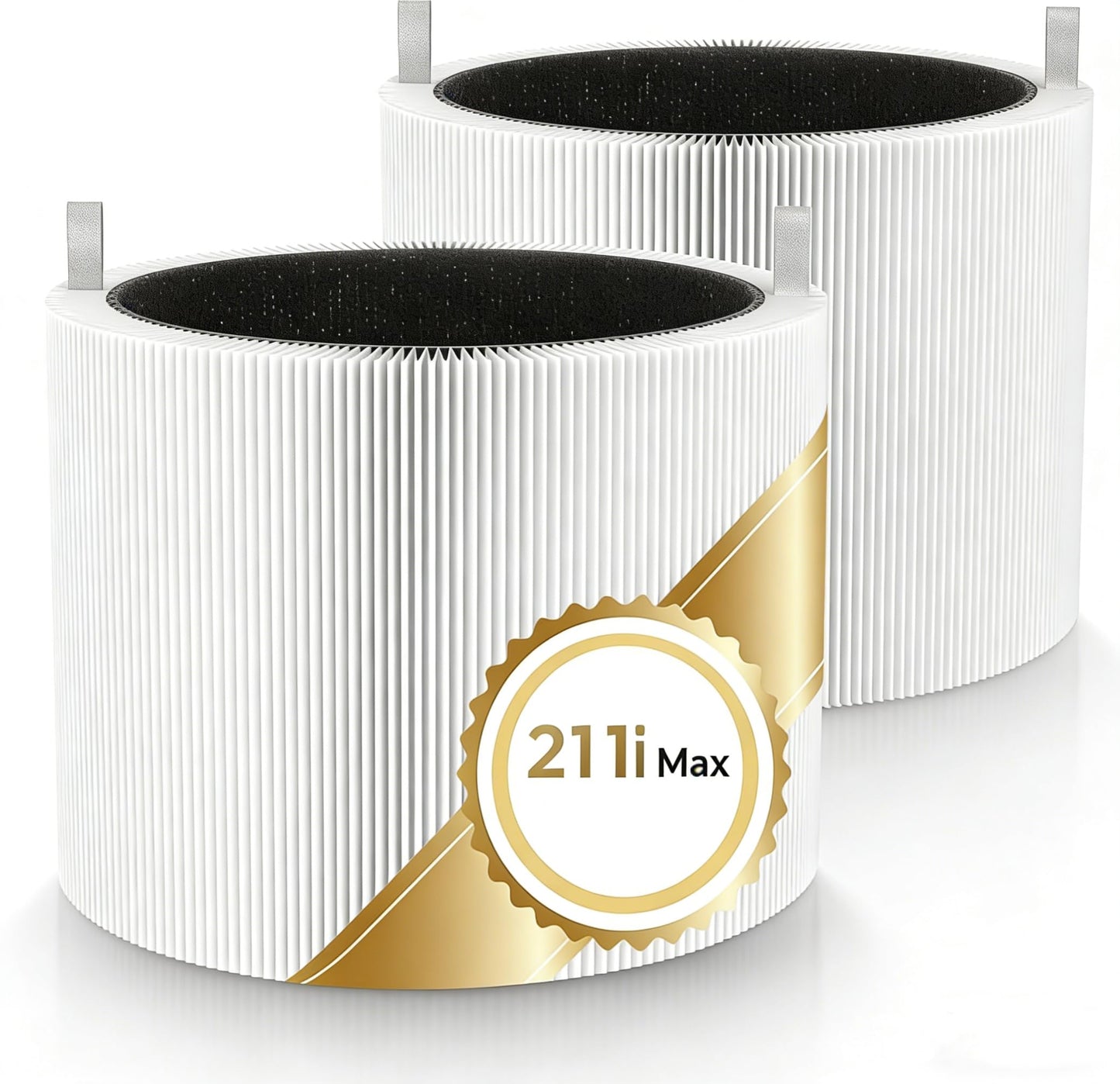 2-Pack 211i Max Replacement Filter Compatible with Blueair 211i Max Air Purifier, True HEPA & Activated Carbon Replacement Filter, Compared to part #F2MAX