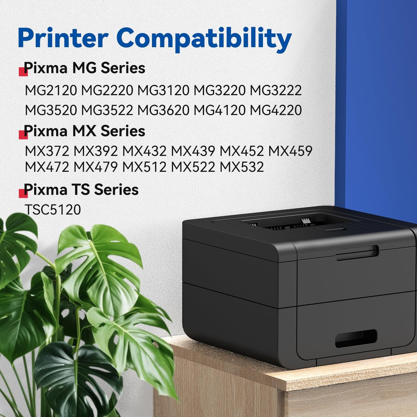 240XL 241XL Ink Cartridge Remanufactured Replacement for Canon 240XL Black 241XL Color for MG3600 MG3620 MG2120 MG2220 MG3220 MG3520 MG3620 TS5120 MX472 Printer Ink Cartridge(2 Black 1 Color, 3 Pack)