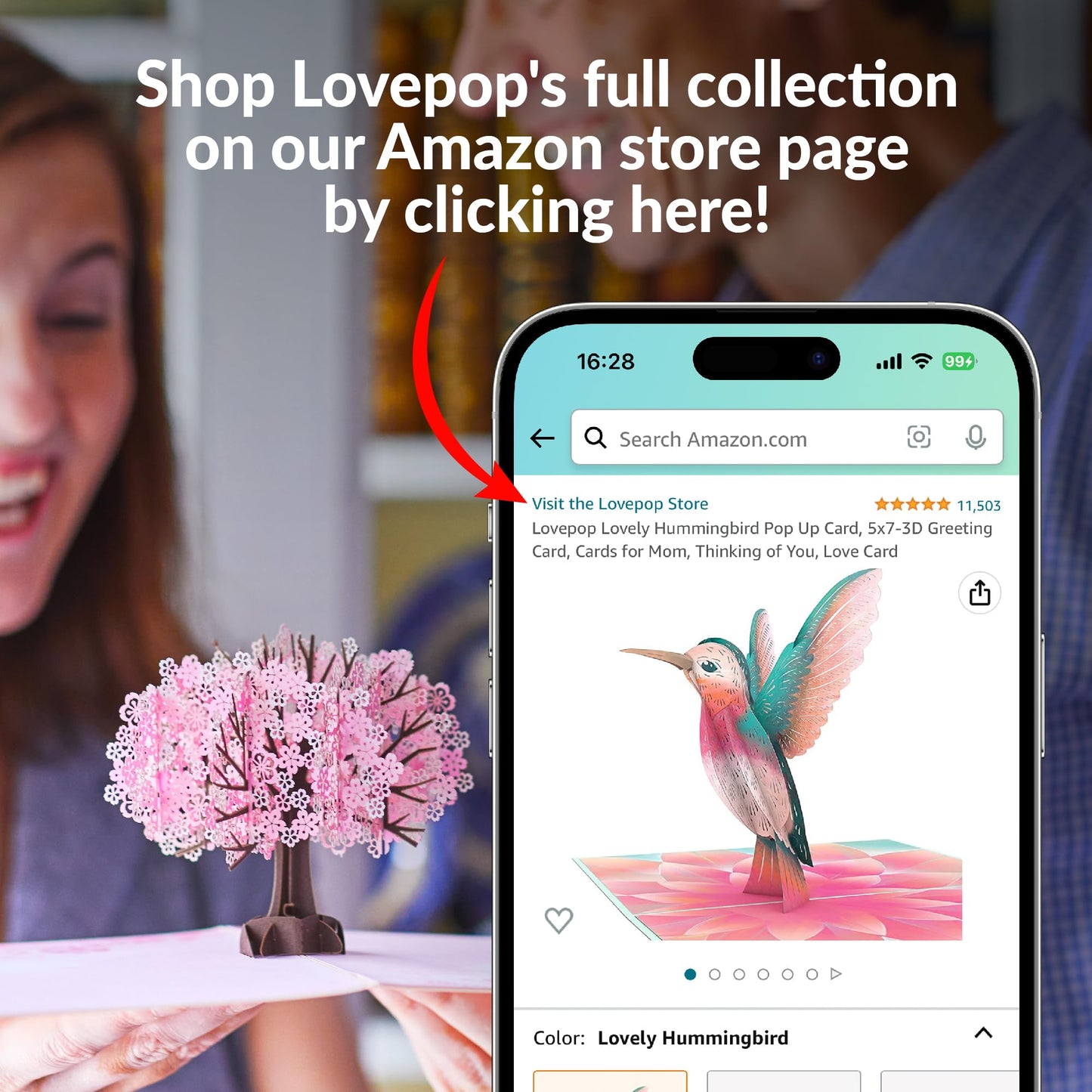 Lovepop Butterfly Brilliance Suncatcher Bouquet - 3D Pop Up Paper Flower Bouquet for Mom, Her, Him, Women (Mother's Day, Birthday, Thank You, Get Well) 12 Inch