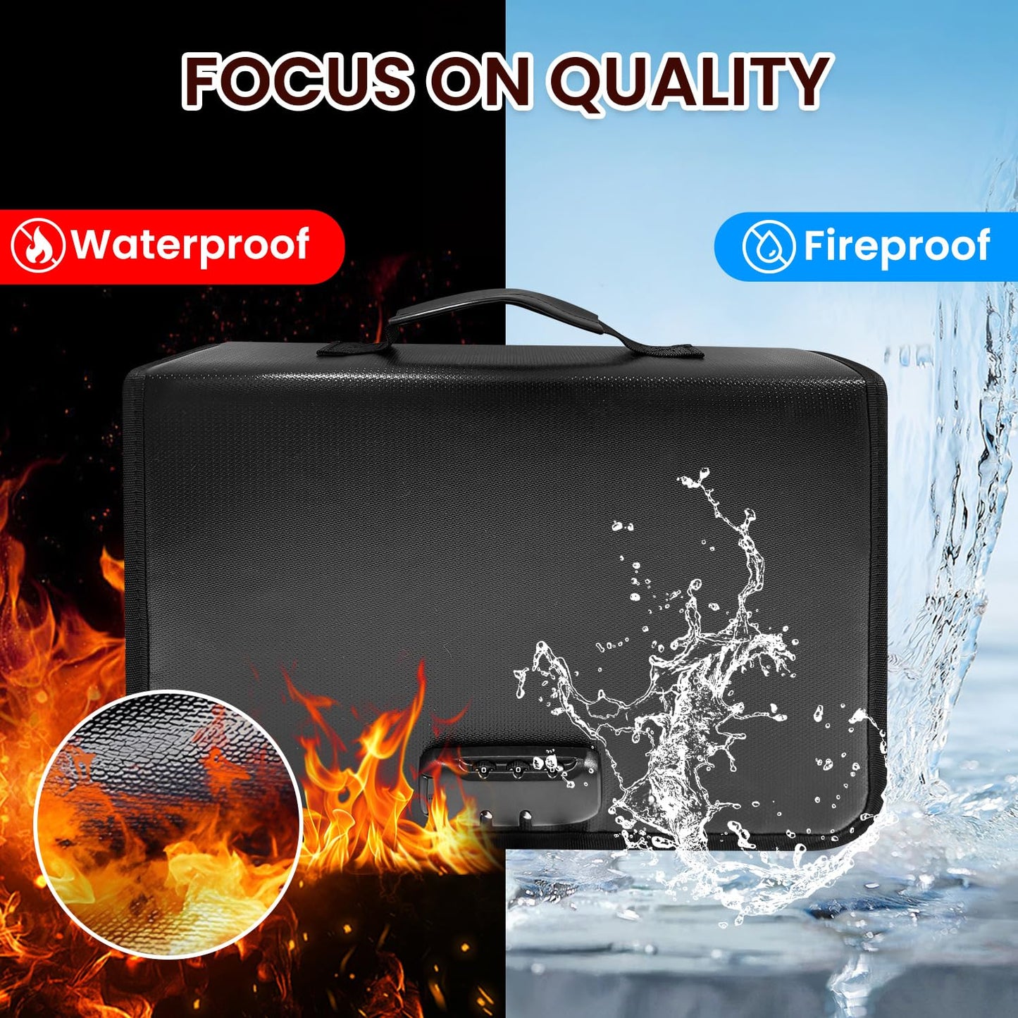 150 Position Key Organizer with Combination Lock, Waterproof Fireproof Zippered Key Case, Key Holder Box for Rental Management Real Estate Sales Hotel Executives